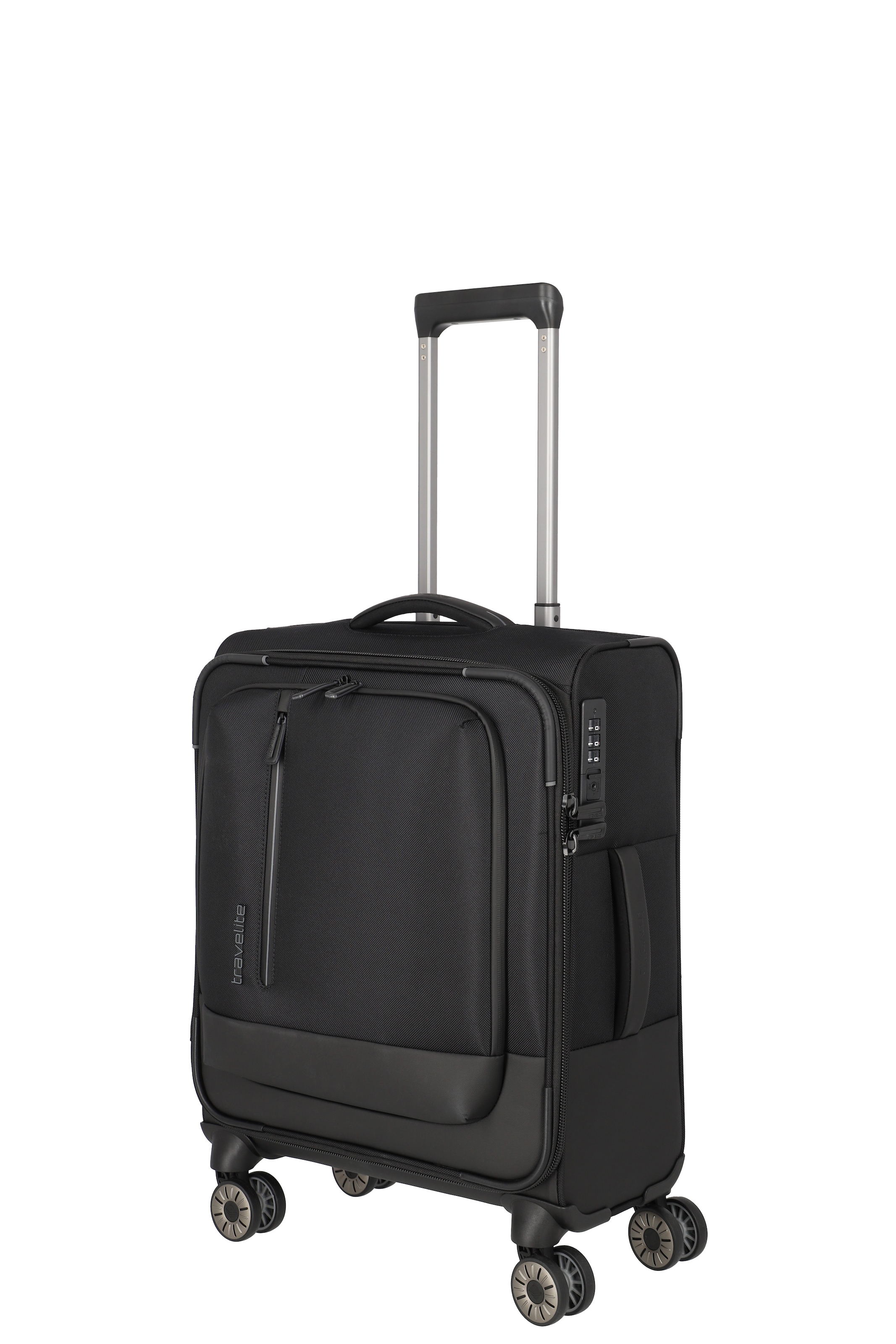 Travelite Crosslite Trolley S 4-Rollen Schwarz