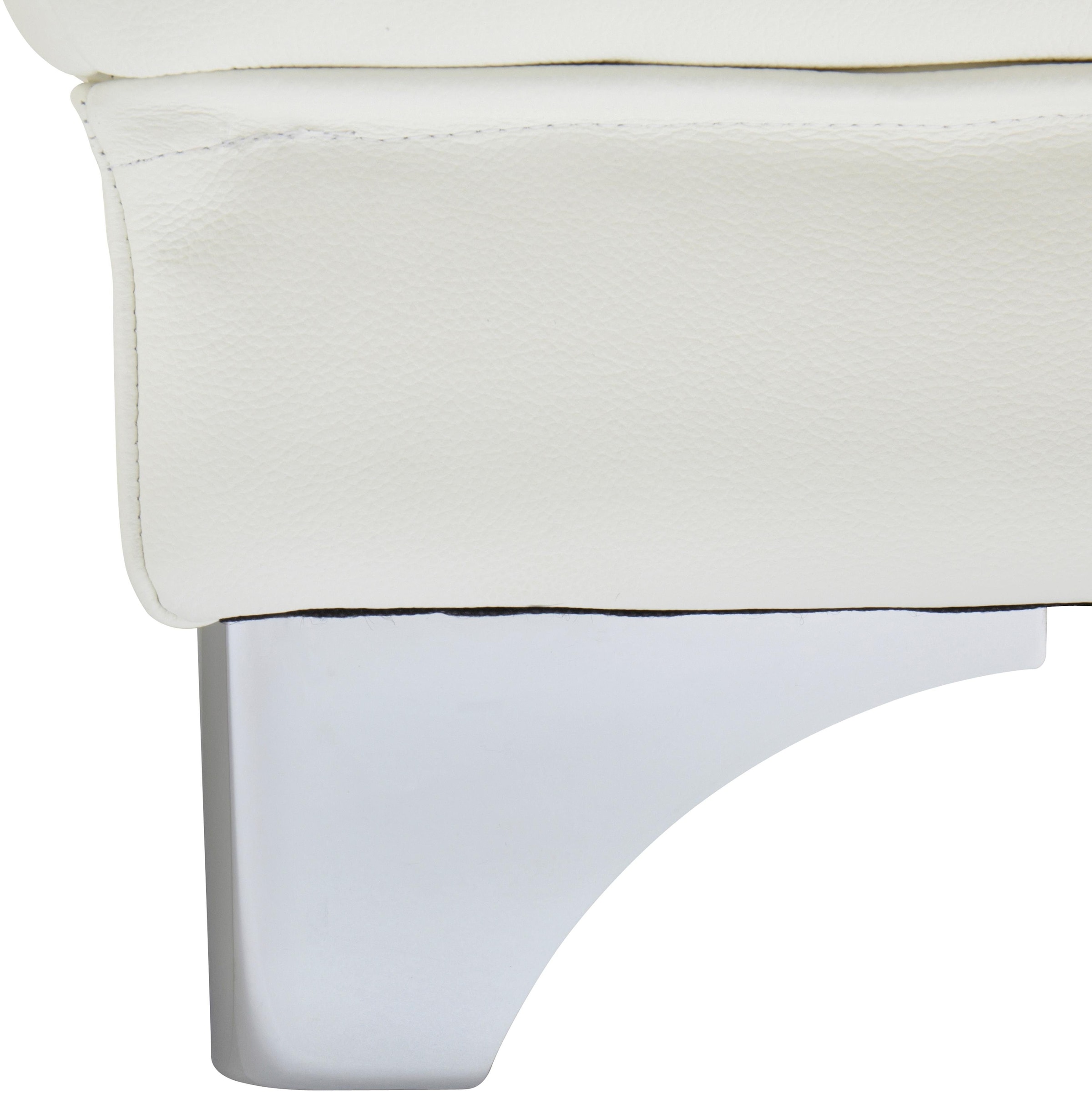 COTTA Polstergarnitur »Enterprise«, (Set), Set bestehend aus: 2-Sitzer mit Kopfteilverstellung & Hocker