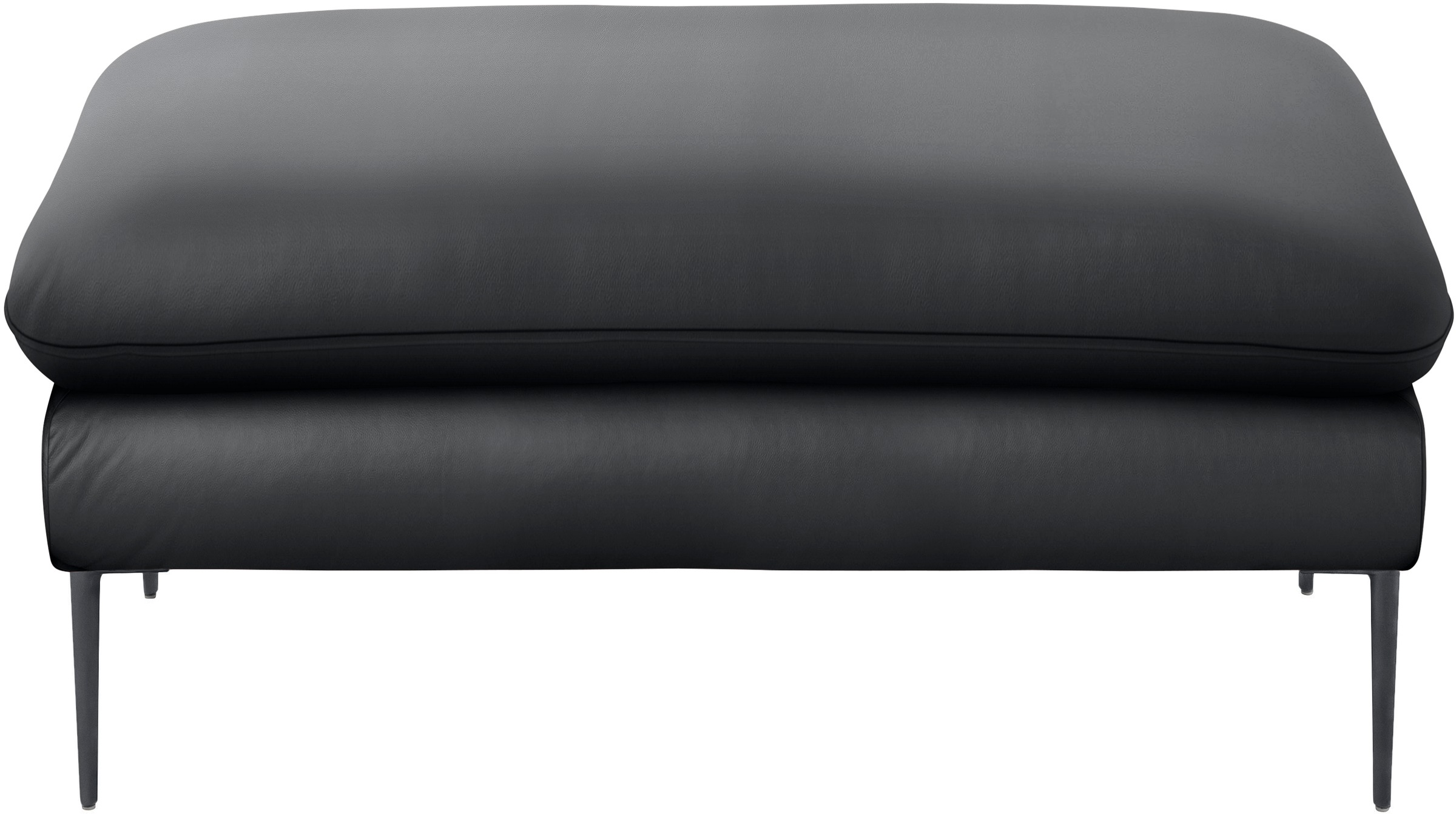 W.SCHILLIG Hocker »enjoy&MORE«, Füße schwarz pulverbeschichtet, Breite 106 cm