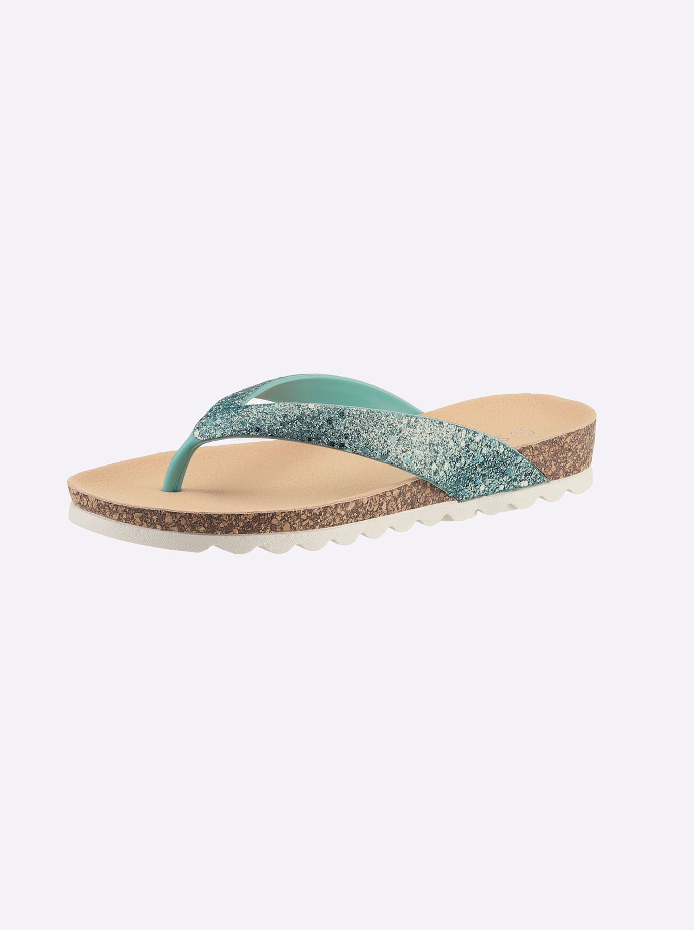 Zehentrenner, Dianette mit Glitzer