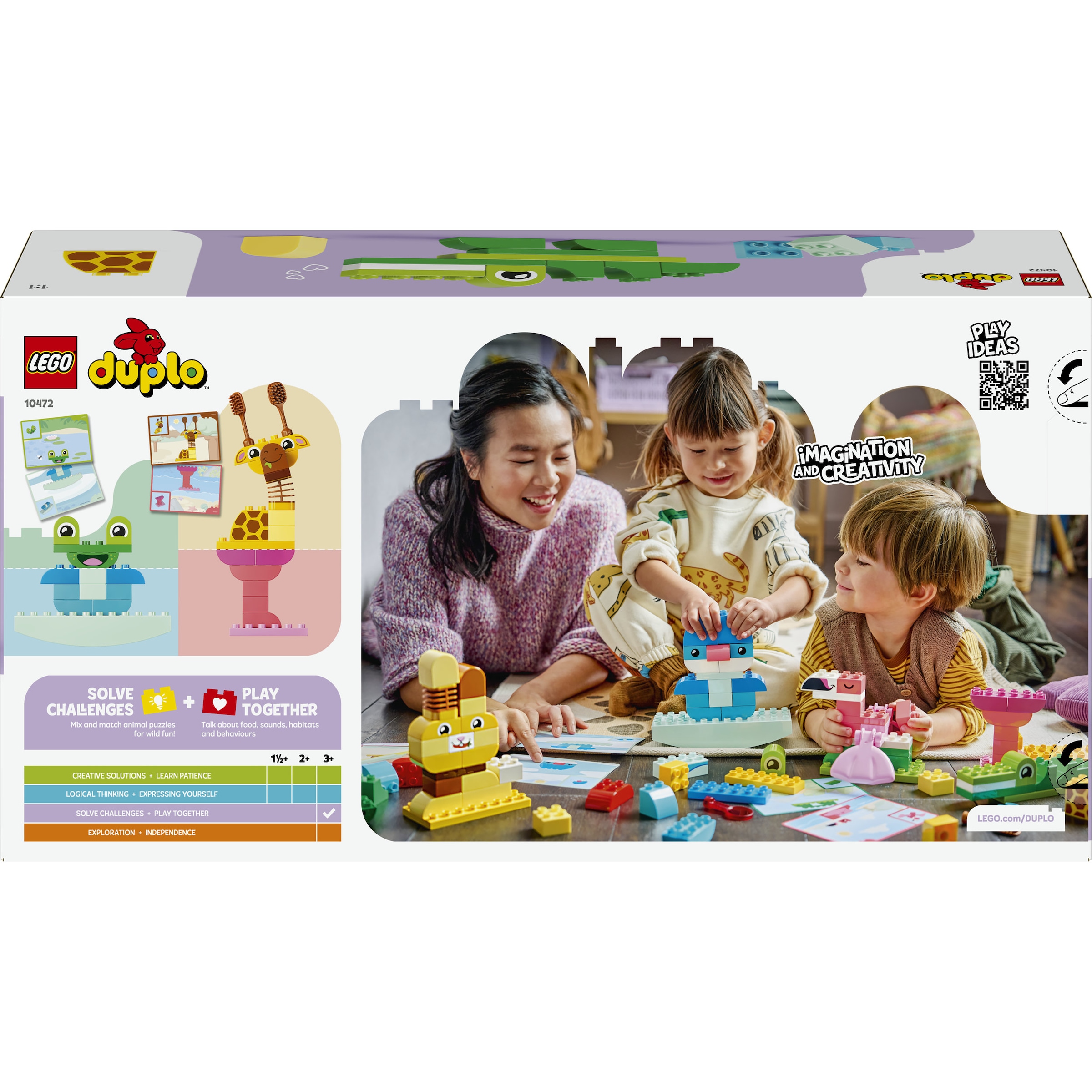 LEGO® Konstruktionsspielsteine »Wir Bauen Tiere (10472), LEGO DUPLO Town« Made in Europe