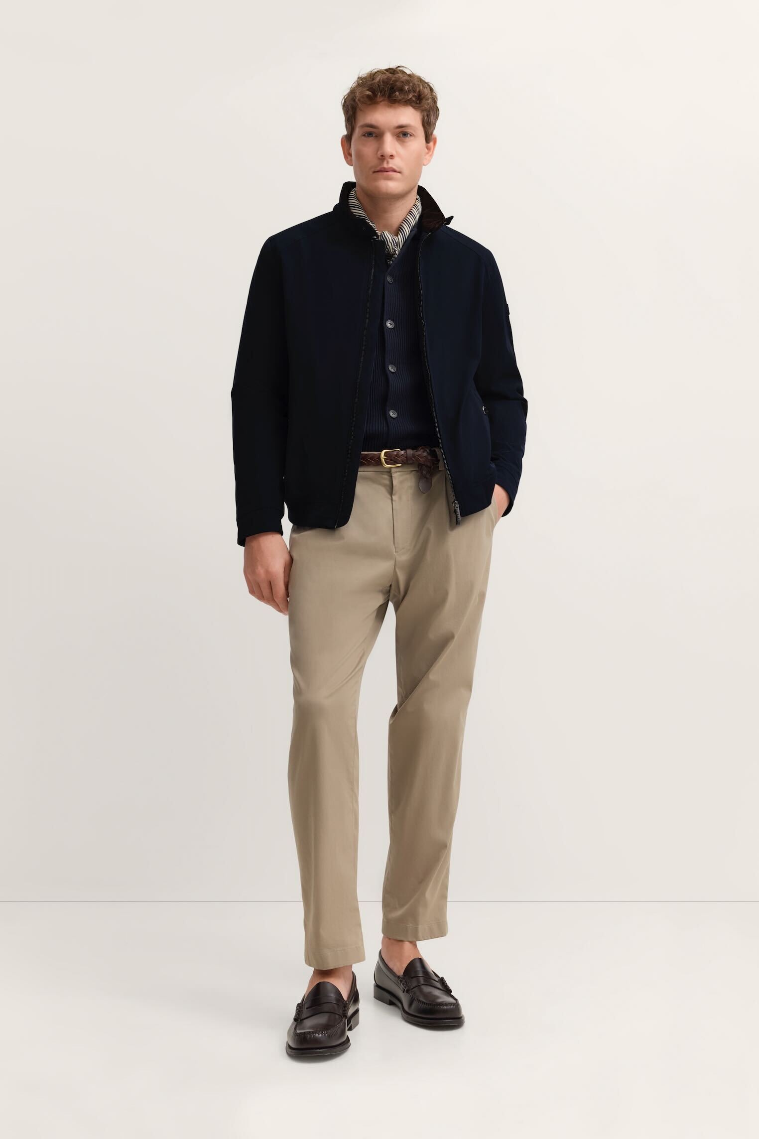 bugatti Blouson »Regular Fit« wasserabweisend mit Cord-Details