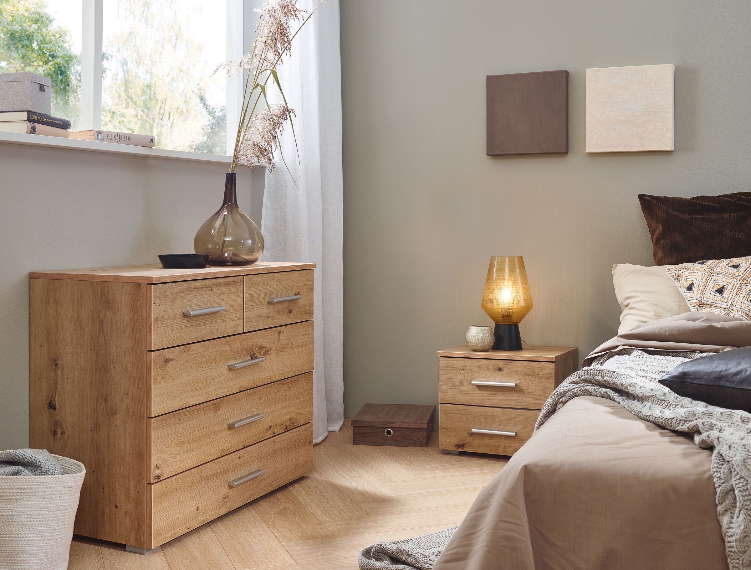 rauch Nachtkommode »Base« Set,  2er-Set, optional in moderner Hochglanz-Front