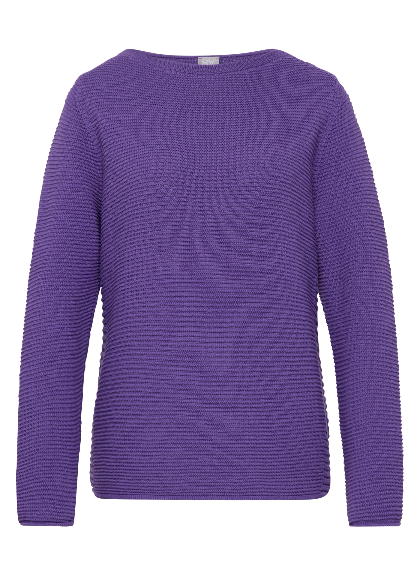 Rabe Strickpullover mit Streifen-Struktur / Rundhals