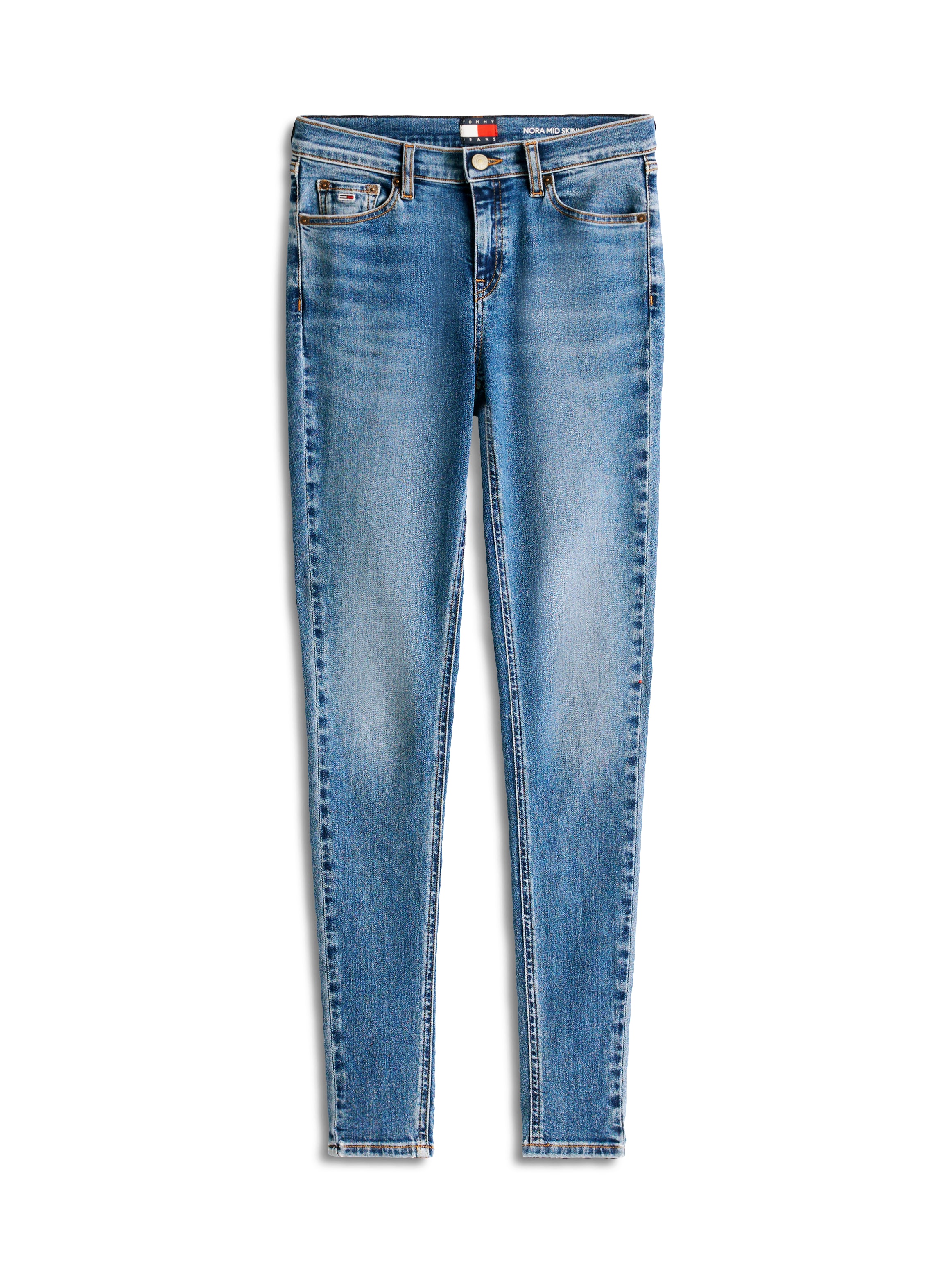 Tommy Jeans Skinny-fit-Jeans »NORA MR SKNY«, mit Waschung, mit Logo-Badge