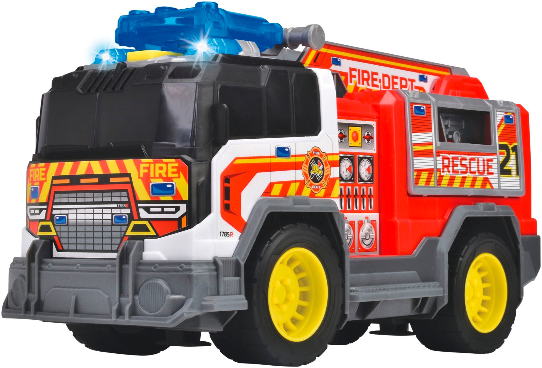 Dickie Toys Spielzeug-Feuerwehr »Fire Rescue Unit«, mit Licht und Sound
