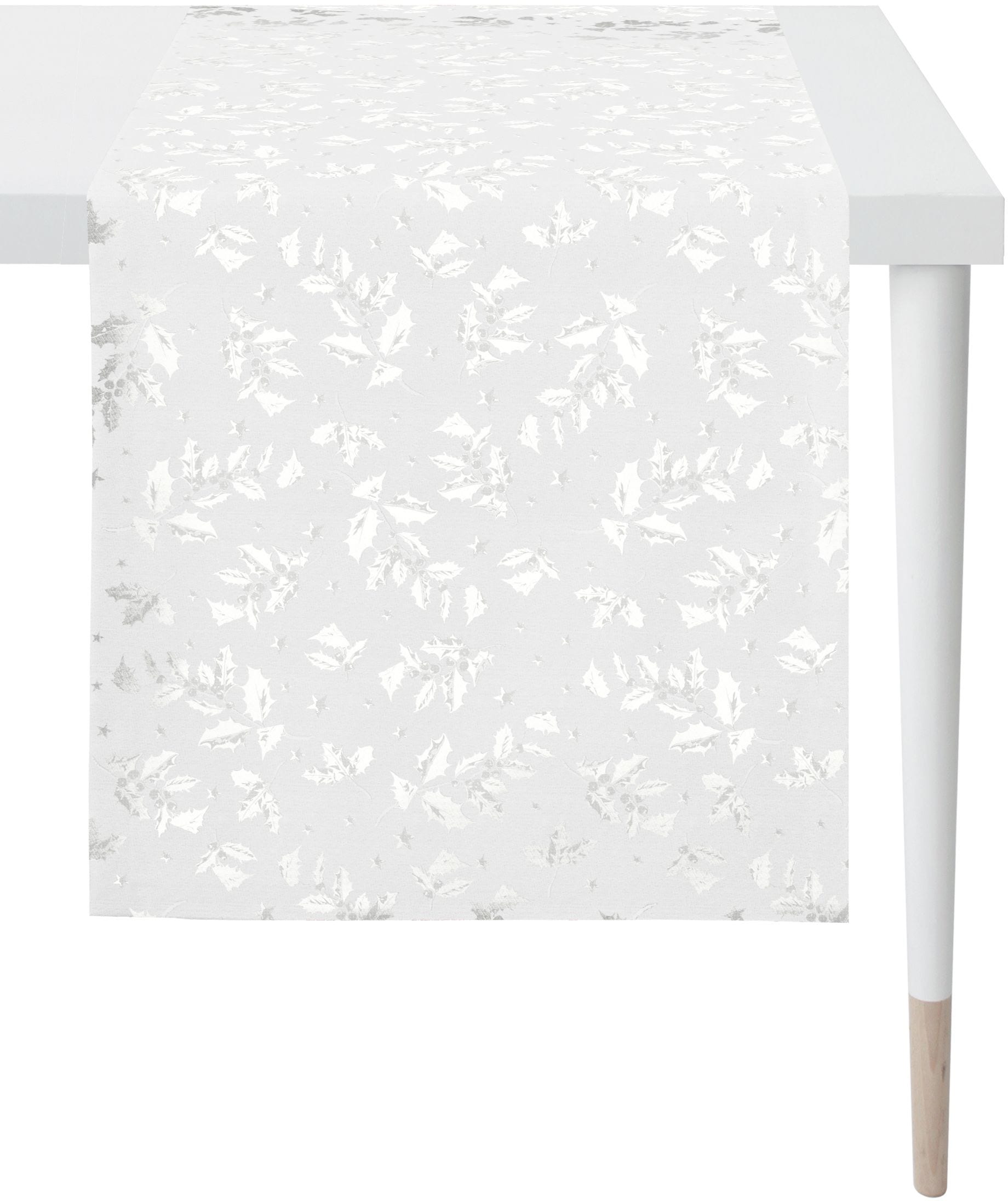 APELT Tischläufer "3625 Christmas Elegance, Jacquardgewebe, Weihnachtsdeko, Weihnachten" mit glänzenden Fäden