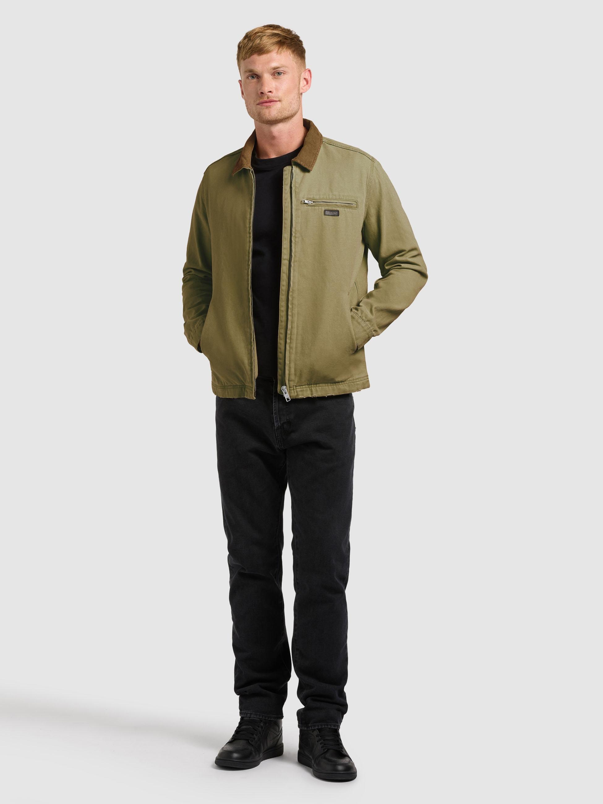 khujo Hemdjacke »Blousonjacke Deddy« ohne Kapuze Modische Herren Jacke mit Kordkragen