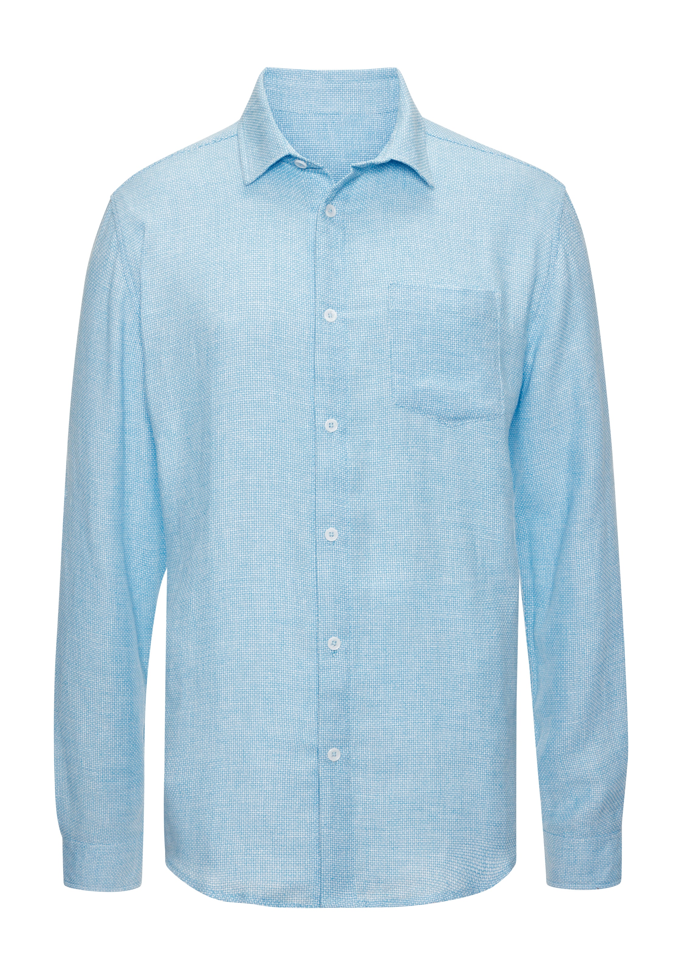 John Devin Leinenhemd », Langarmhemd« Luftiges Freizeithemd mit Krempelfunktion