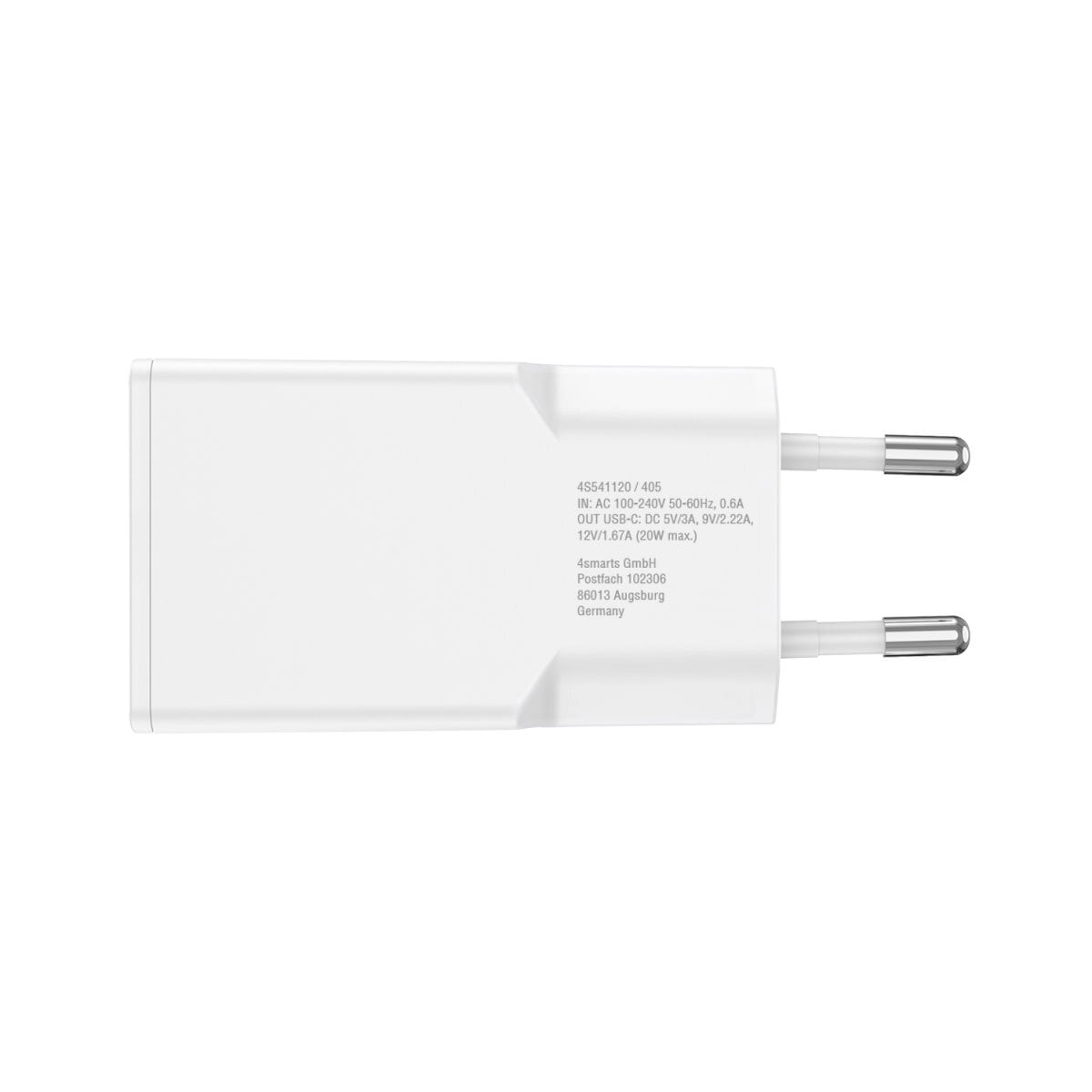 4smarts USB-Ladegerät »Set PDPlug Slim 20W GaN 1C + USB-C auf Lightning Kabel«