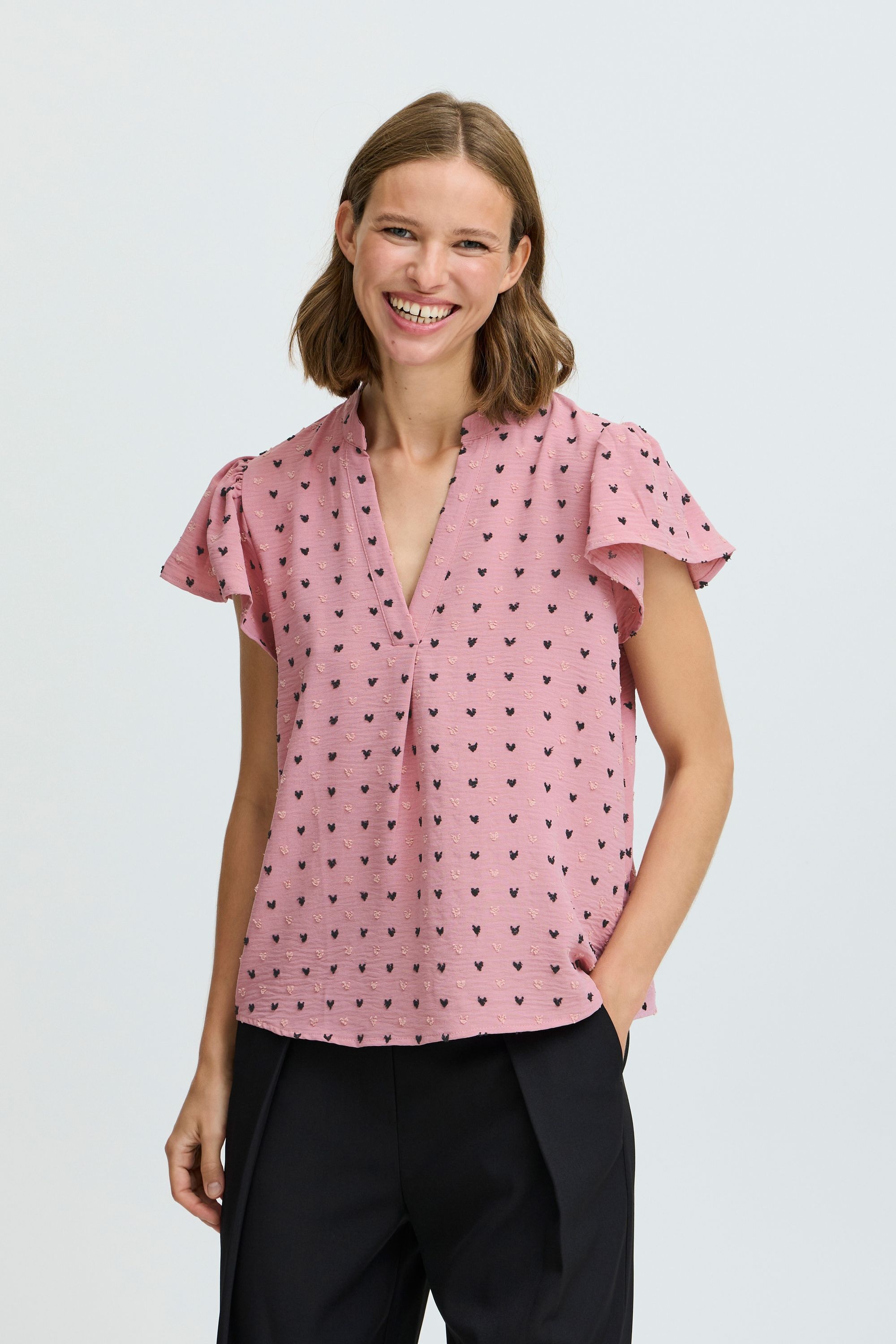 b.young Longbluse »Tunika BYIPRIK SS BLOUSE -«