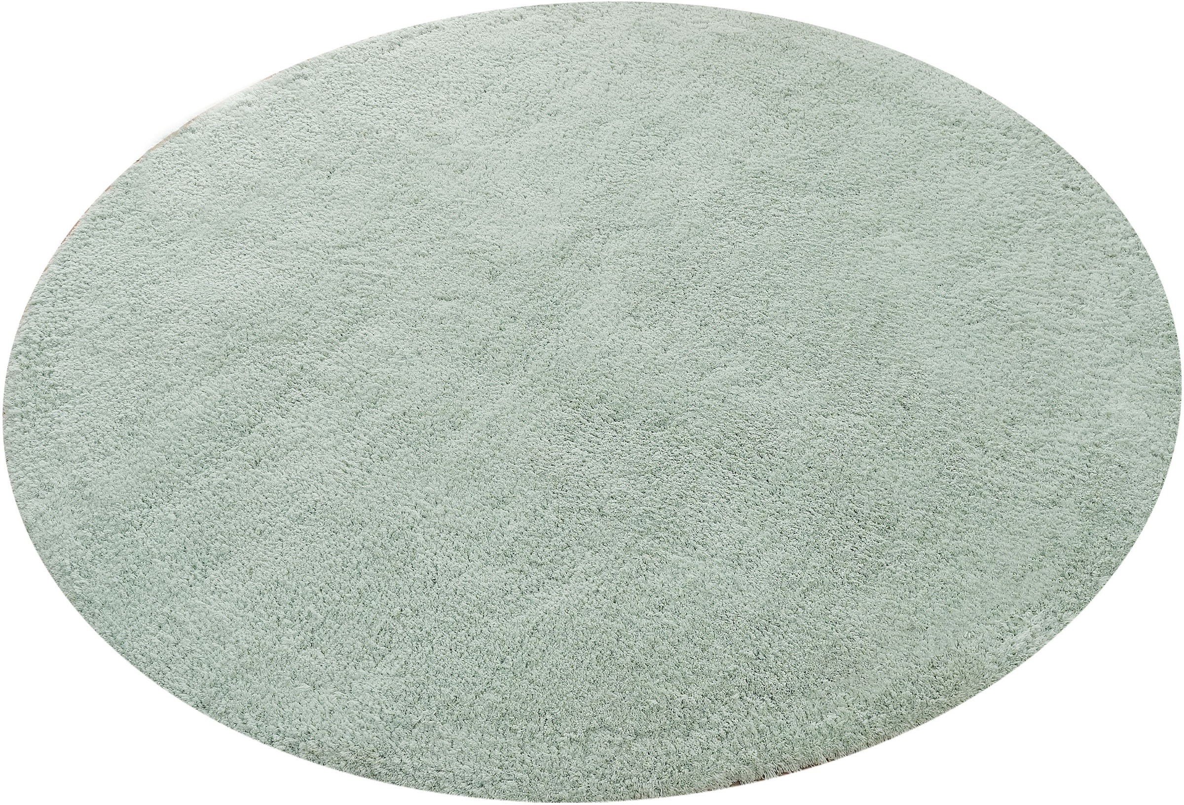 my home Hochflor-Teppich »Microfaser Teppich Magong, besonders weich, sehr feiner Flor«, rund, 25 mm Höhe, unifarben, weiche Teppiche, Wohnzimmer, Schlafzimmer, Kinderzimmer