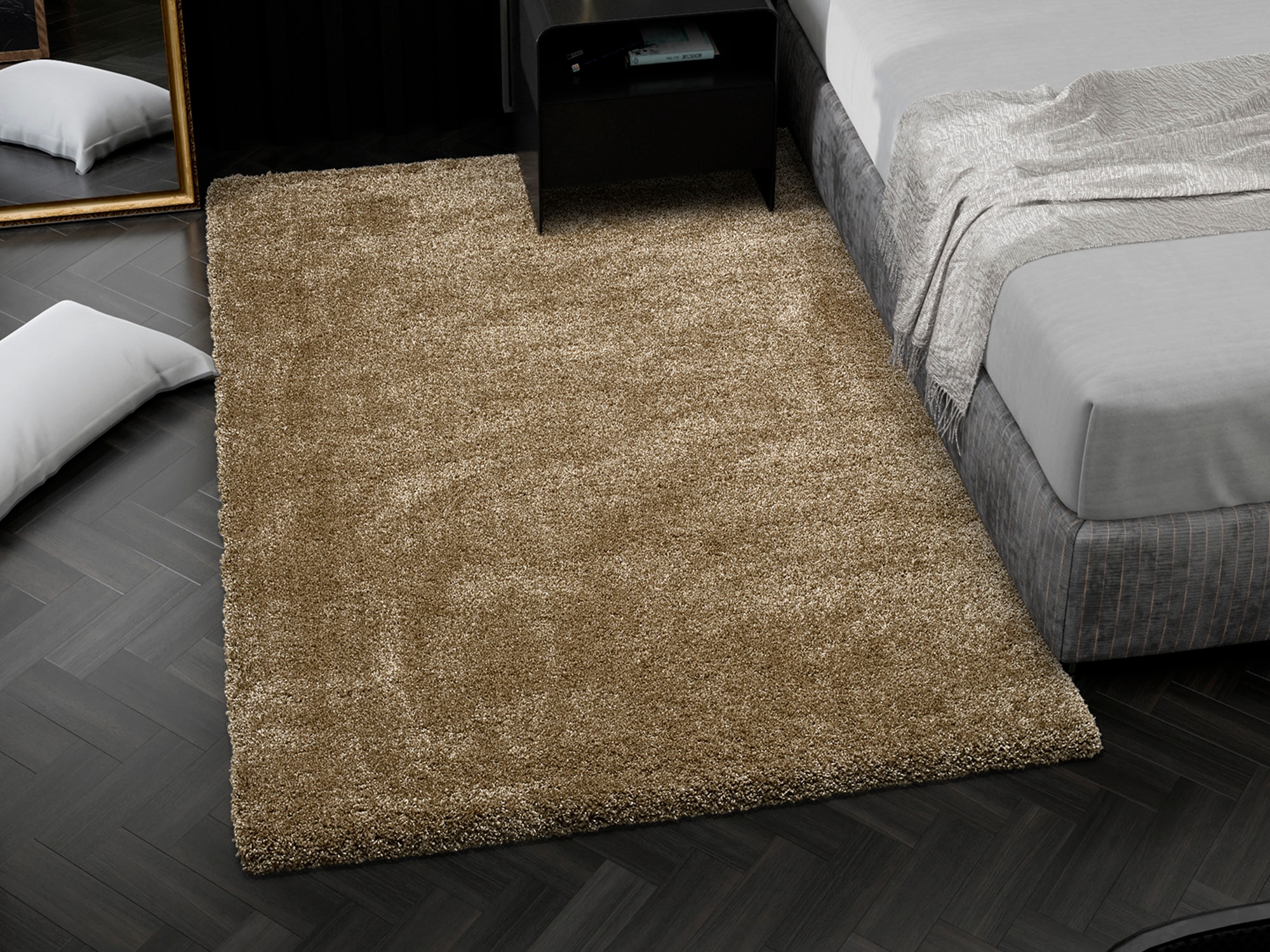 OCI DIE TEPPICHMARKE Hochflor-Teppich »MONTIS« rechteckig 45 mm Höhe uni, Langflor, Shaggy, auch in rund, quadratisch und Läufer erhältlich