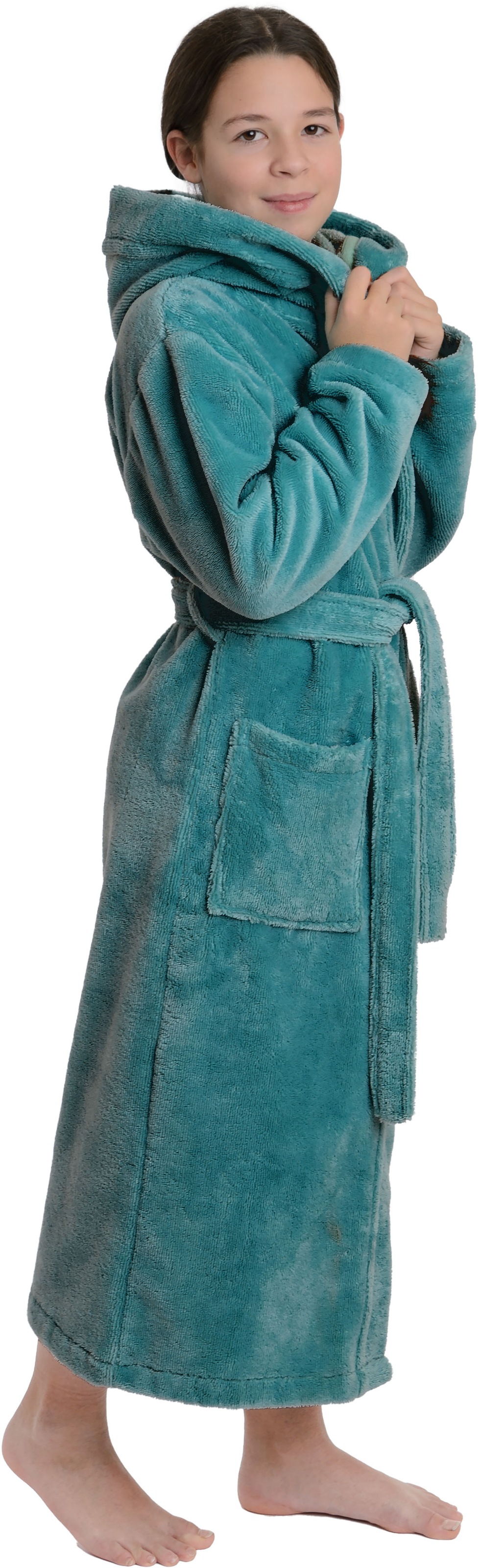 Wewo fashion Kinderbademantel »8514«, (1 St.), mit kuscheliger Kapuze