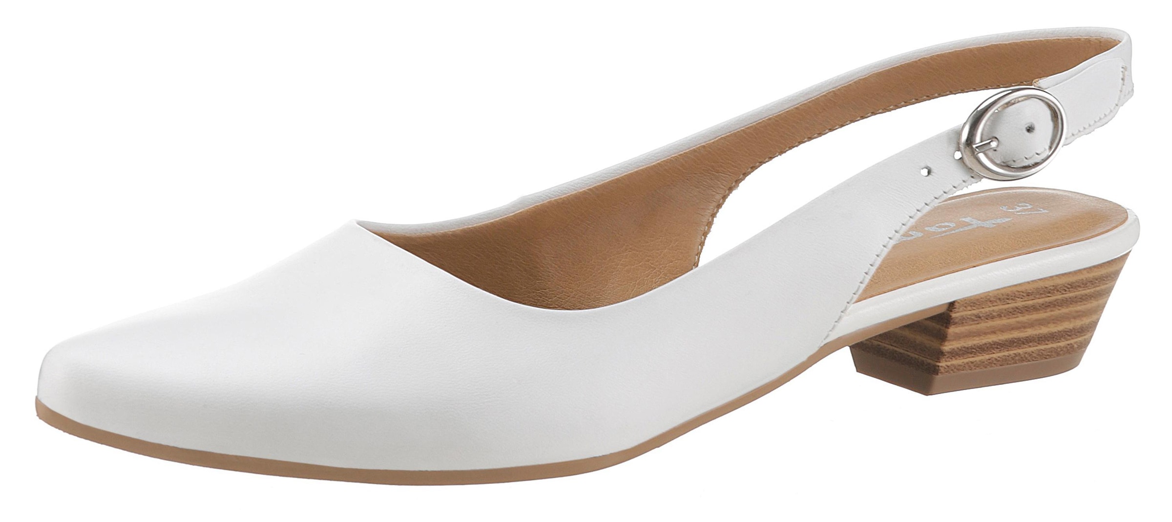 Tamaris Slingpumps »Trina«, Abendschuh, Sommerschuh, Blockabsatz, in schlichtem Design