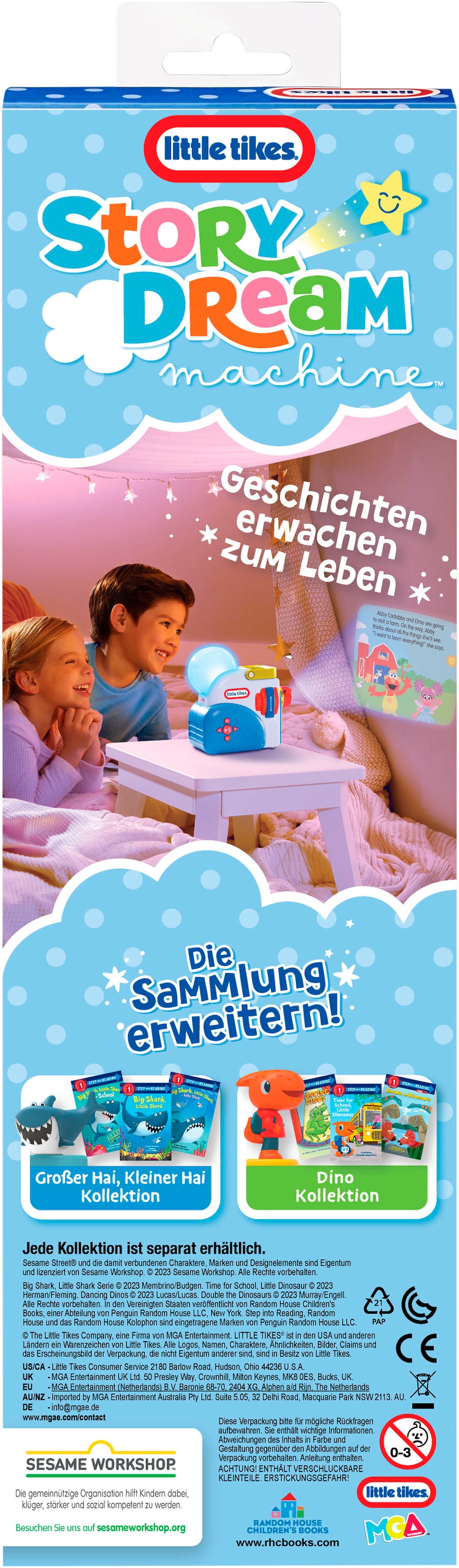 Little Tikes® Hörspielkassette »Story Dream Machine, Sesamstraße, Elmo & Freunde Kollektion«, passend für Story Dream Machine