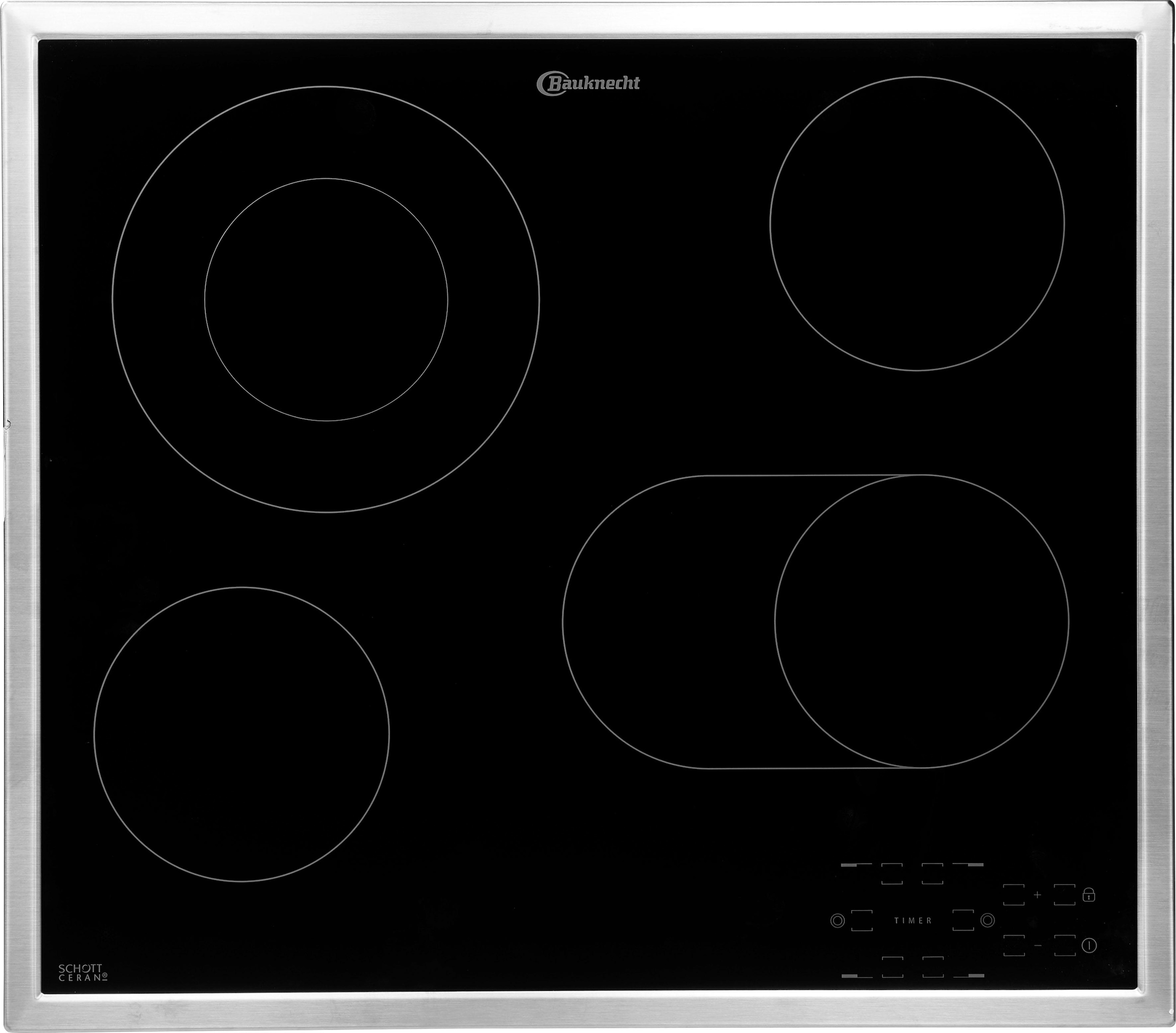 BAUKNECHT Backofen-Set »BAR2 KP8V2 IN«, mit 2-fach-Teleskopauszug, Pyrolyse-Selbstreinigung, PowerHeißluft