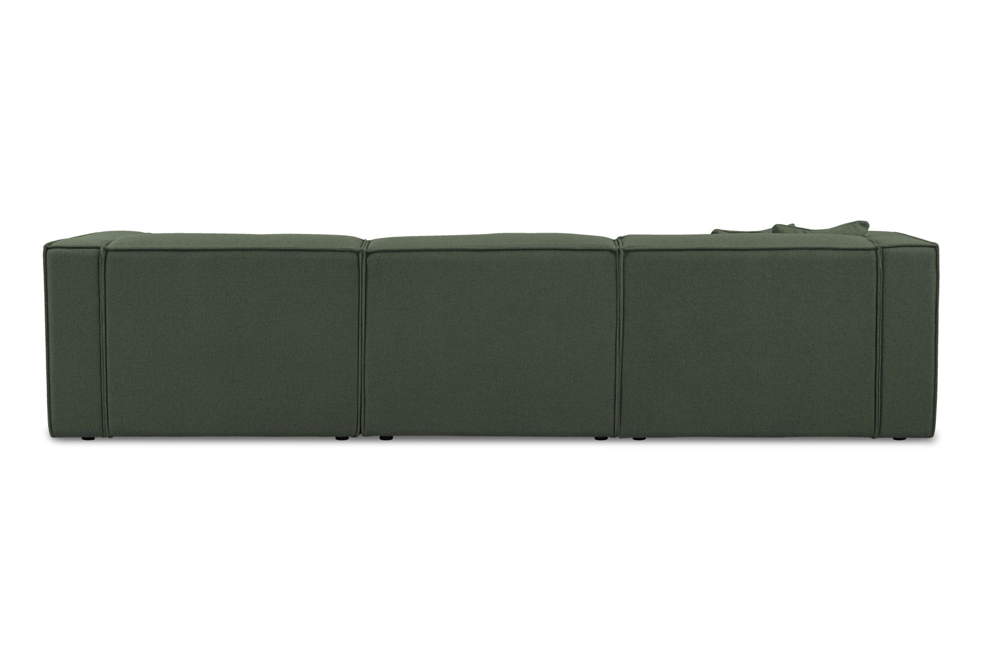 OTTO home Ecksofa »Tammie«, Breite 312 cm, Webstoff fein, bodentief, mit Wellenunterfederung
