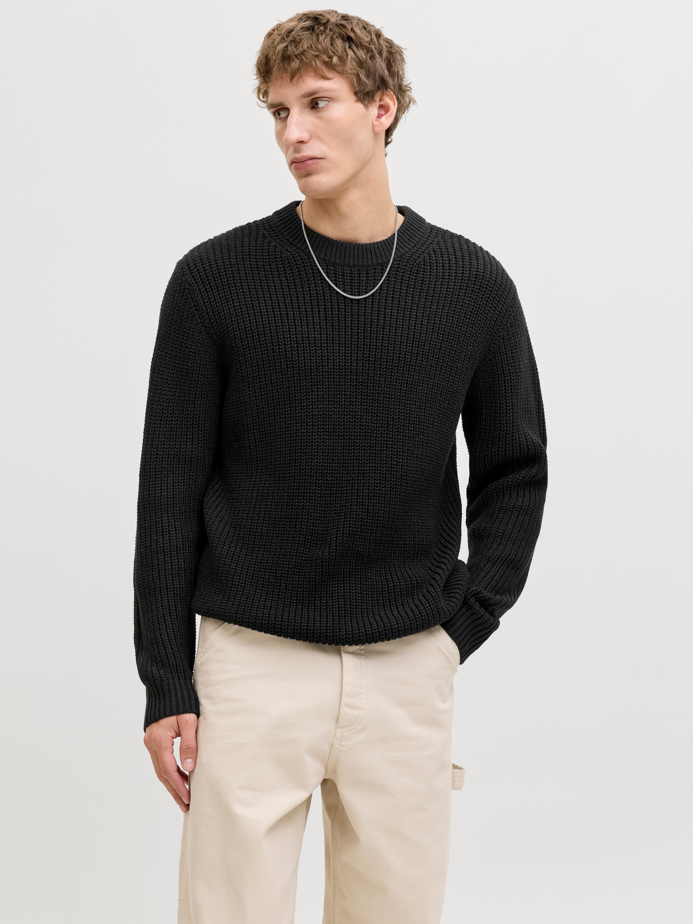Jack & Jones Strickpullover »JORBLEECKER KNIT CREW NECK BF«
