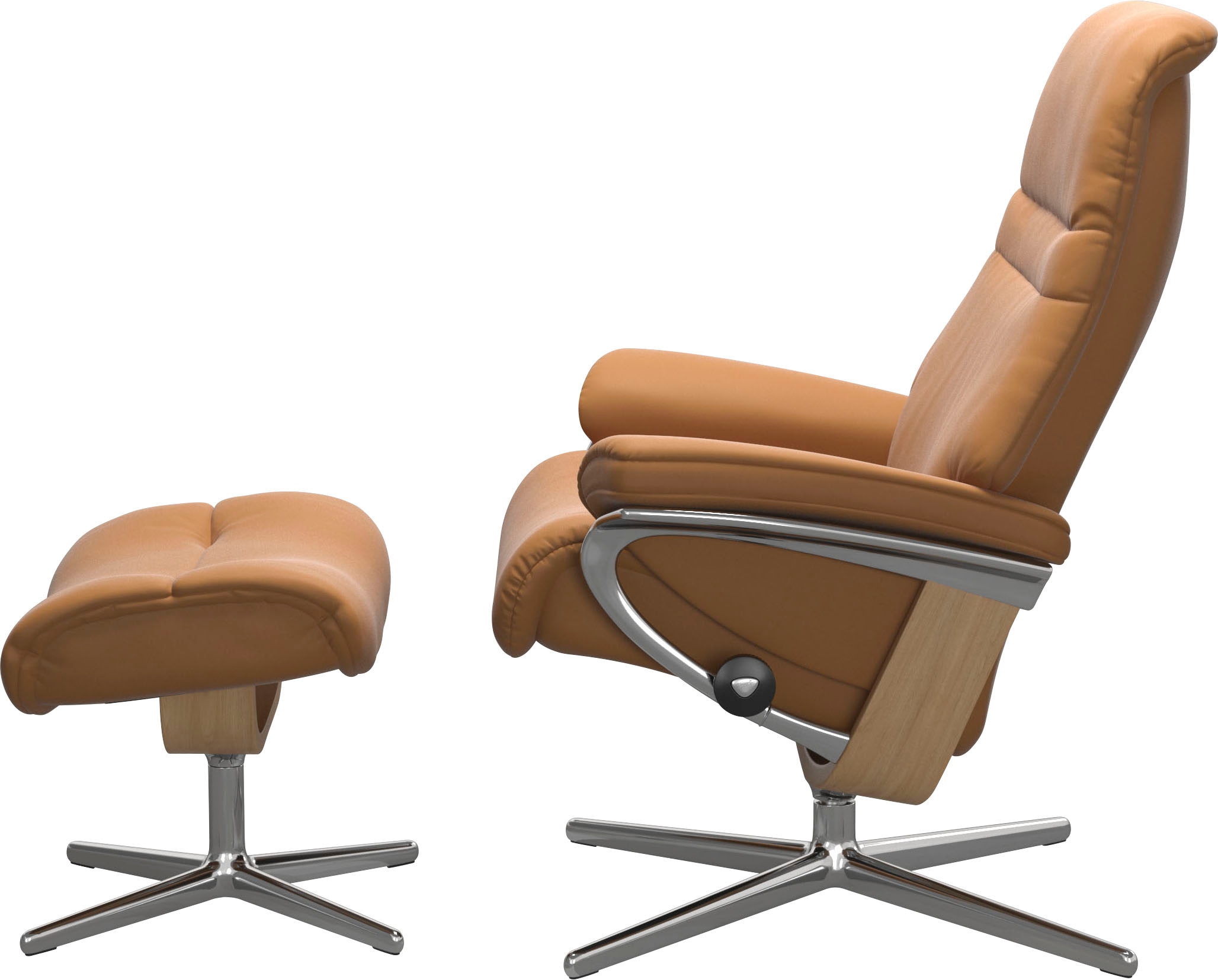 Stressless® Fußhocker »Sunrise«, mit Cross Base, Größe S, M & L, Holzakzent Eiche