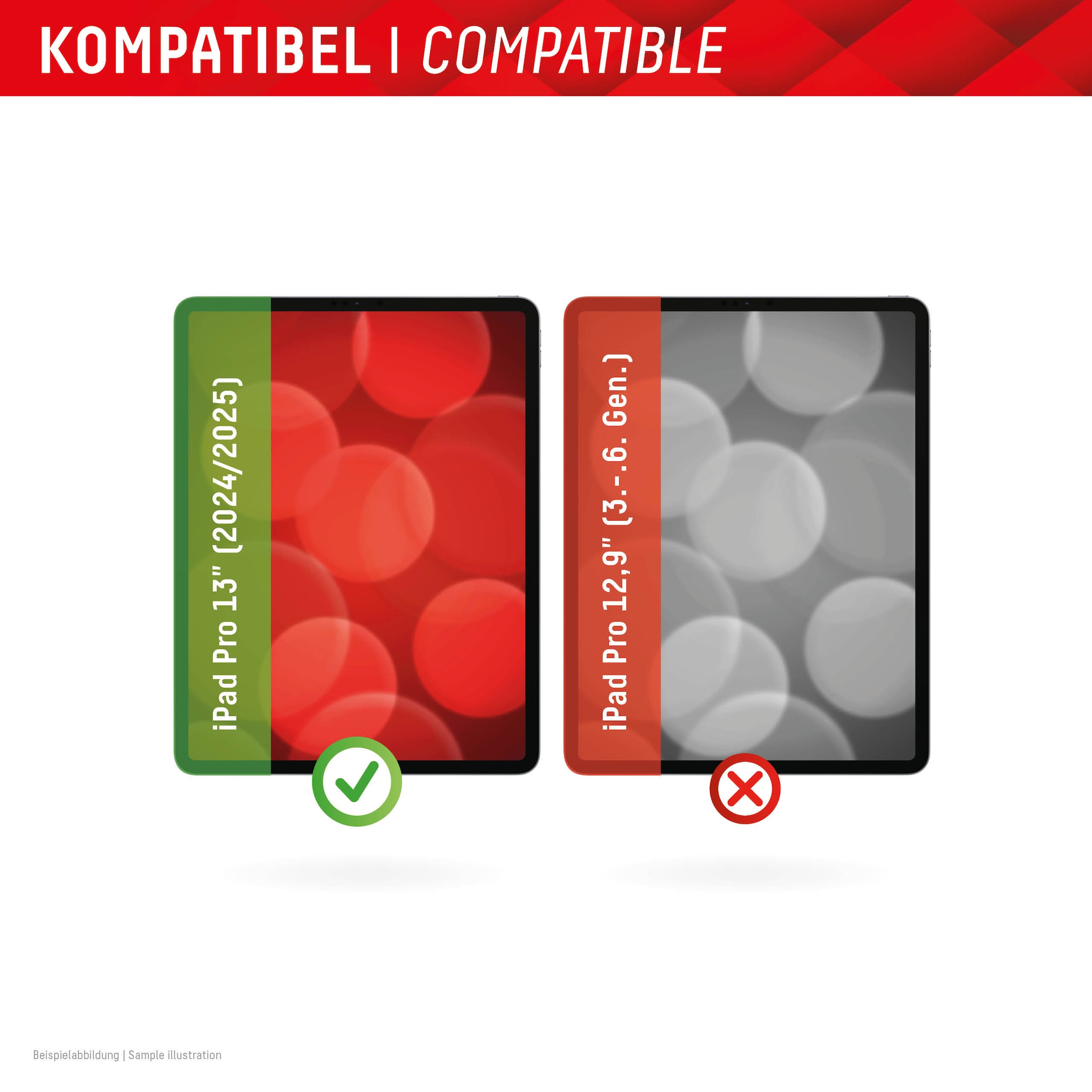 Displex Displayschutzfolie »Tablet Glass« für Apple iPad Pro 13" (2024/2025) Displayschutz, Bildschirmschutz, kratz & stoßfest, einfaches Anbringen