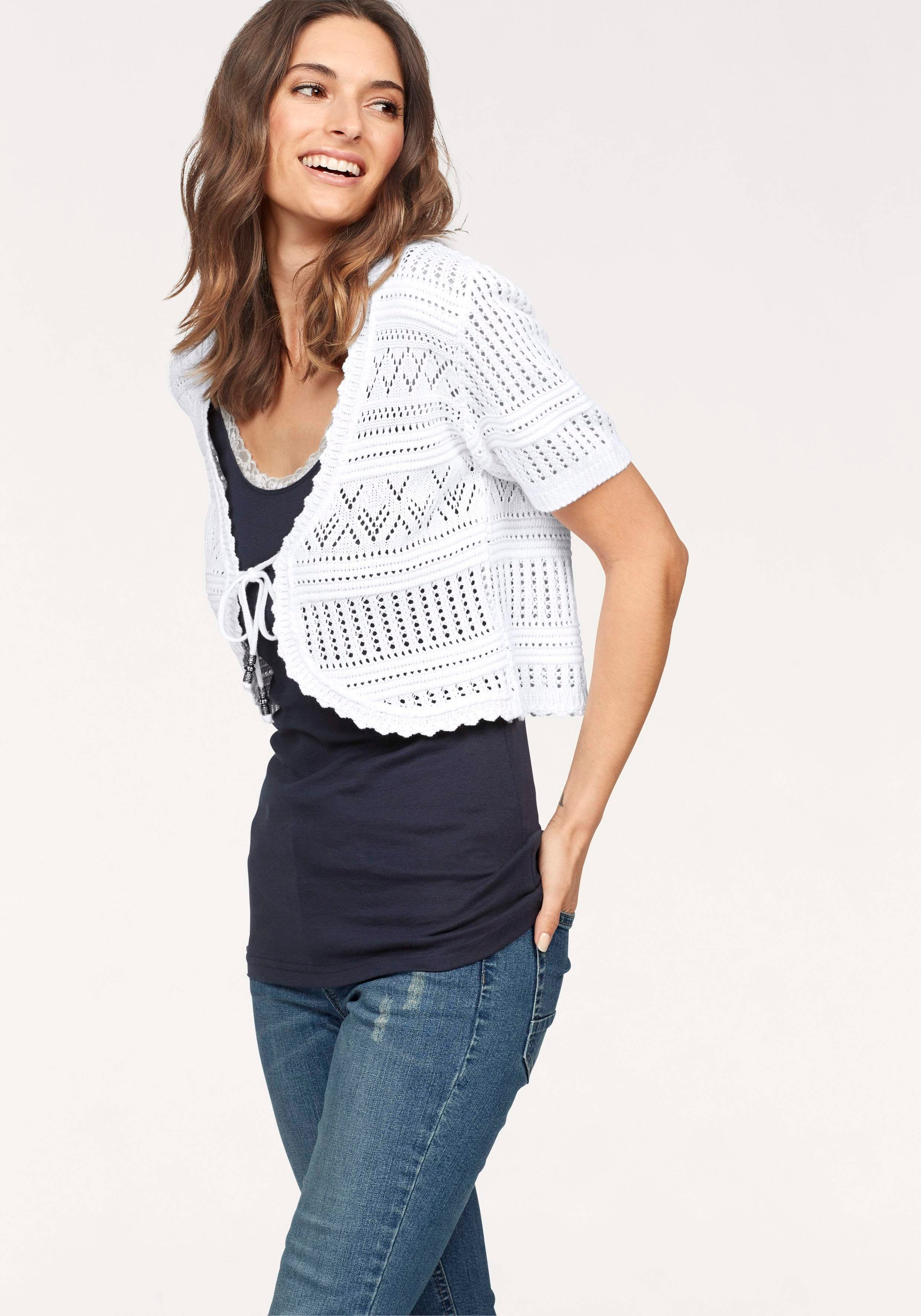 Boysen's Bolero, aus hochwertigem Ajourstrick kaufen