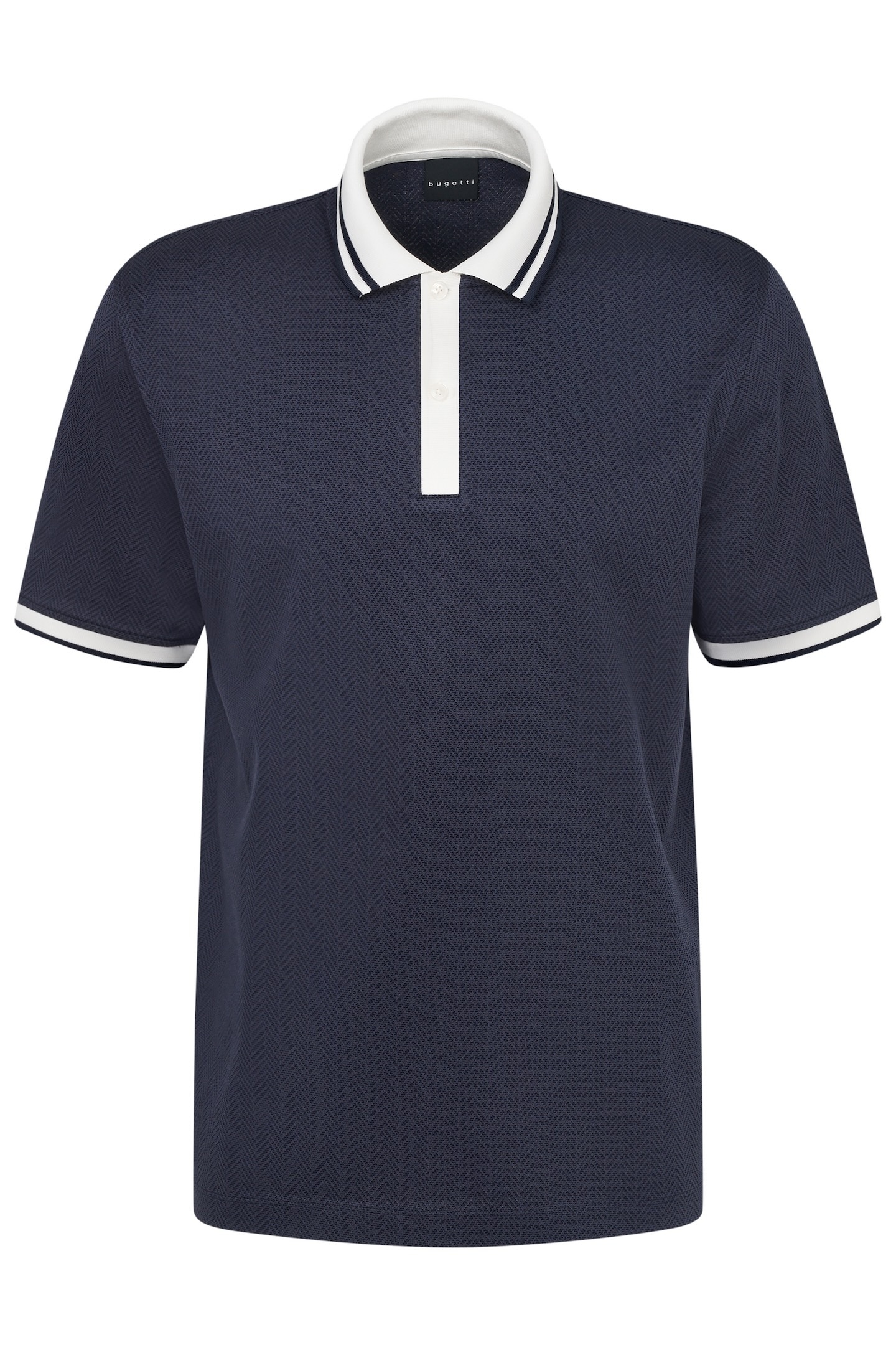 bugatti Poloshirt, mit körpernaher Passform