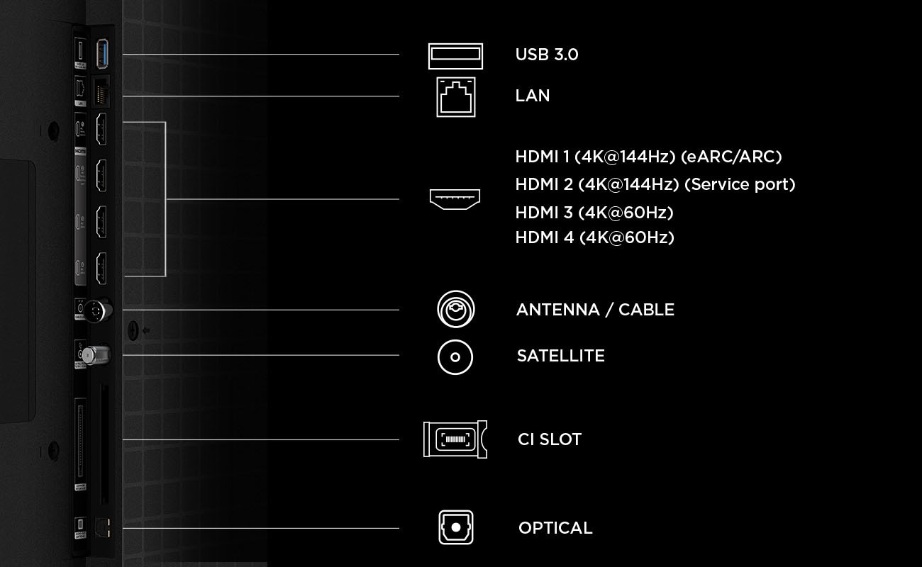 TCL QLED Mini LED-Fernseher »55Q7D ProX1« 139 cm/55 ″