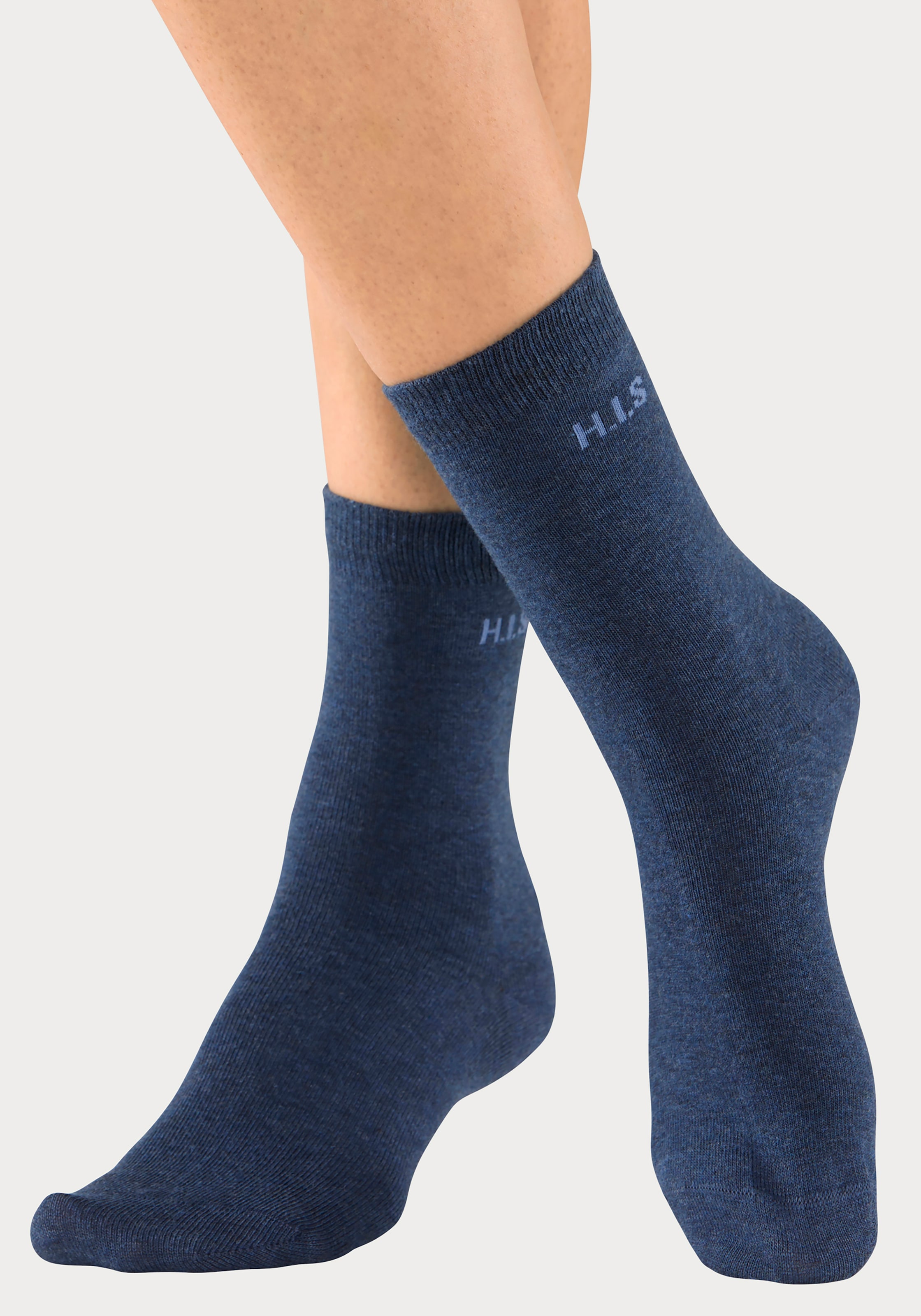 H.I.S Socken, (Packung, 16 Paar), mit eingestricktem Markenlogo