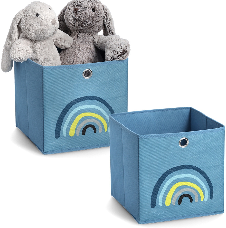Organizer »Blue Rainbow«, (Set, 2 St.), Aufbewahrungsbox, kompakt zusammenklappbar, Vlies
