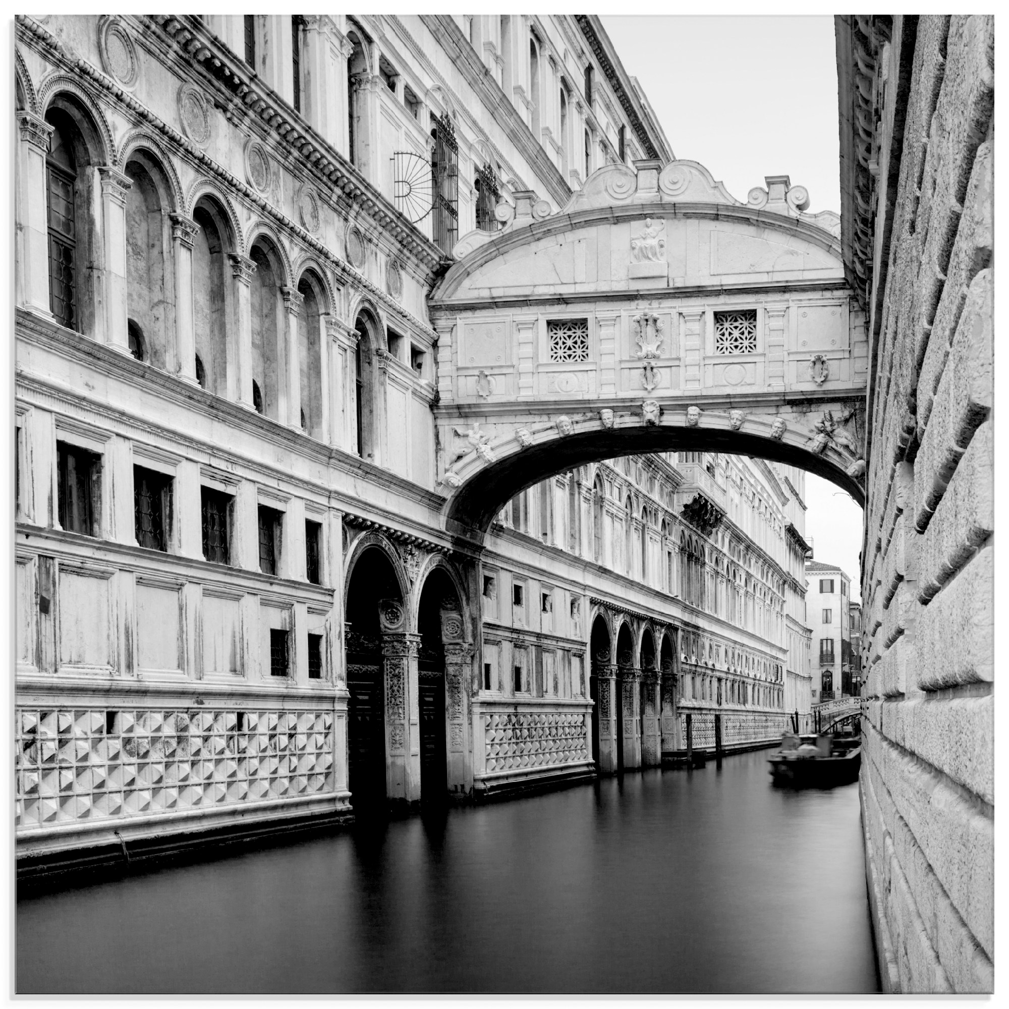 Artland Glasbild »Seufzerbrücke«, Italien, (1 St.), in verschiedenen Größen