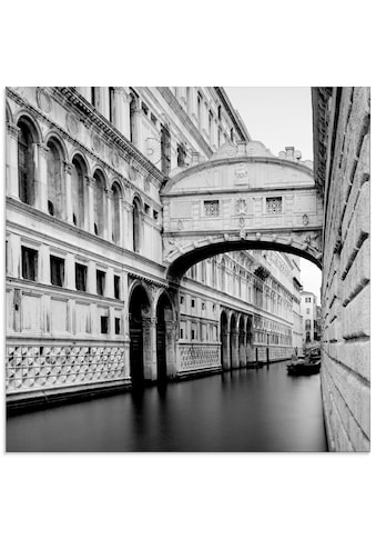 Glasbild »Seufzerbrücke«, Italien, (1 St.)