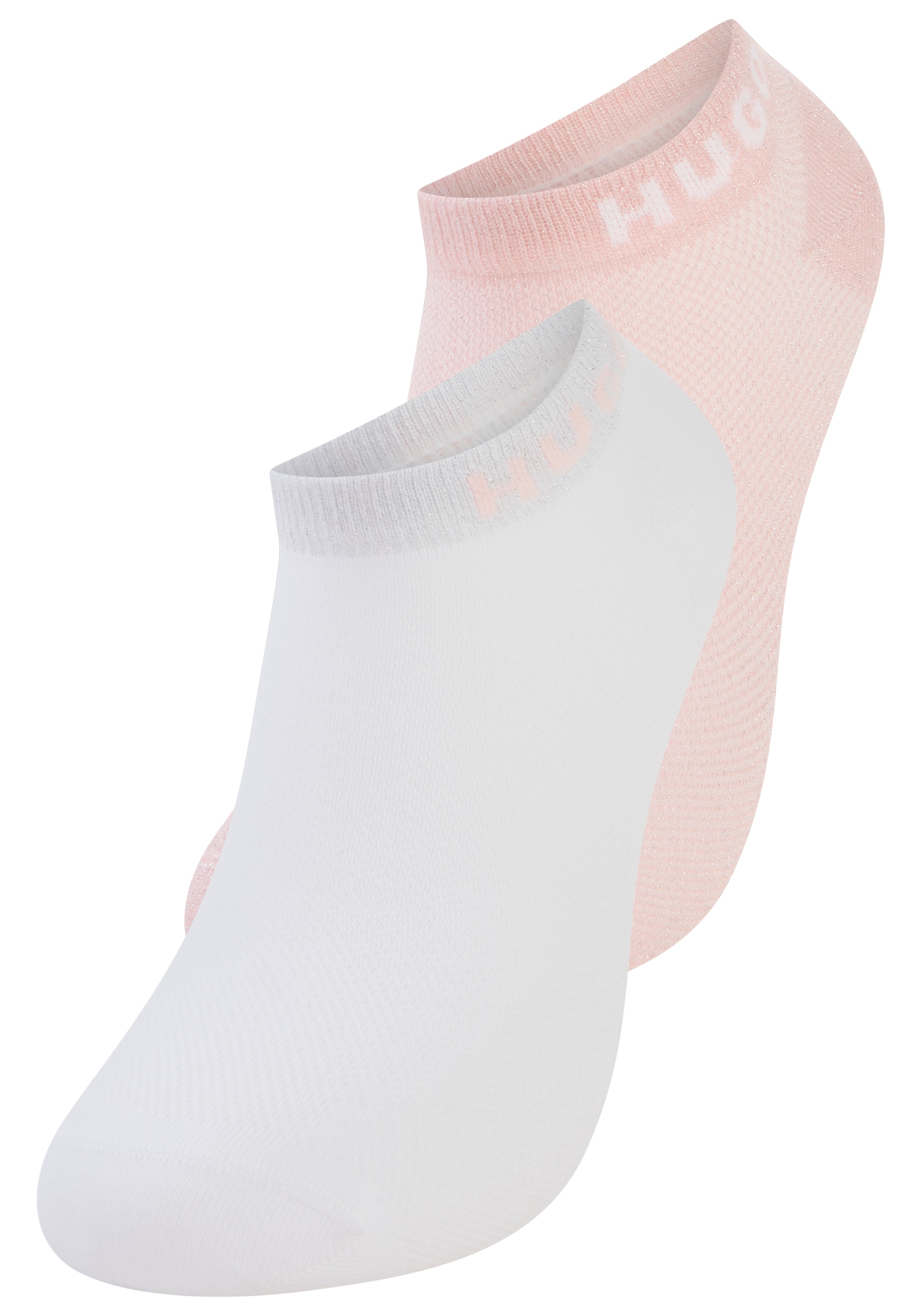 HUGO Underwear Sneakersocken »2P AS SHINY PIQ CC W« 3 Paar tlg. leicht schimmernd