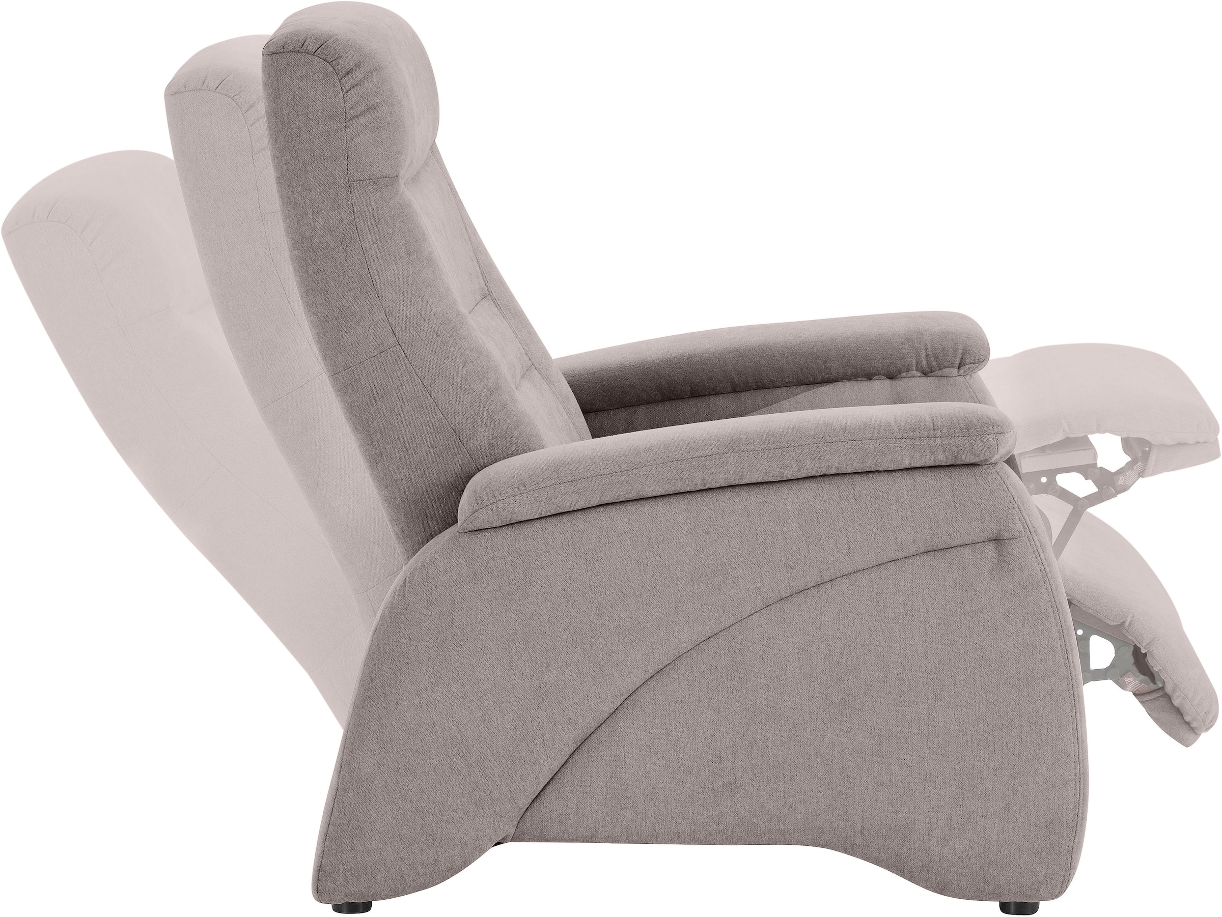 exxpo - sofa fashion Relaxsessel »Ascoli, Relaxsessel, Loungesessel, Hochlehnsessel« mit Relaxfunktion