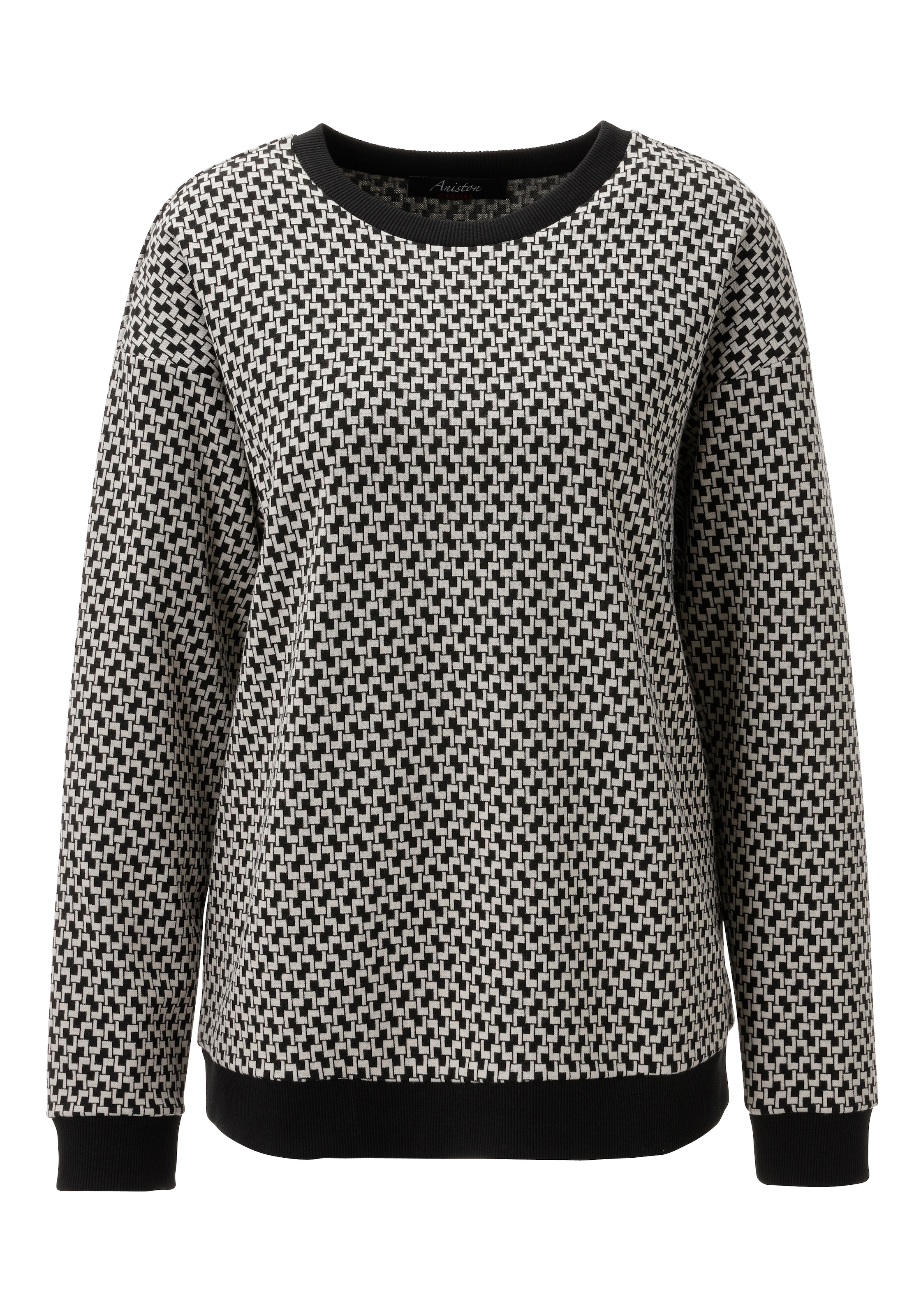 Aniston CASUAL Sweatshirt , mit grafischem Minimal-Muster - NEUE KOLLEKTION
