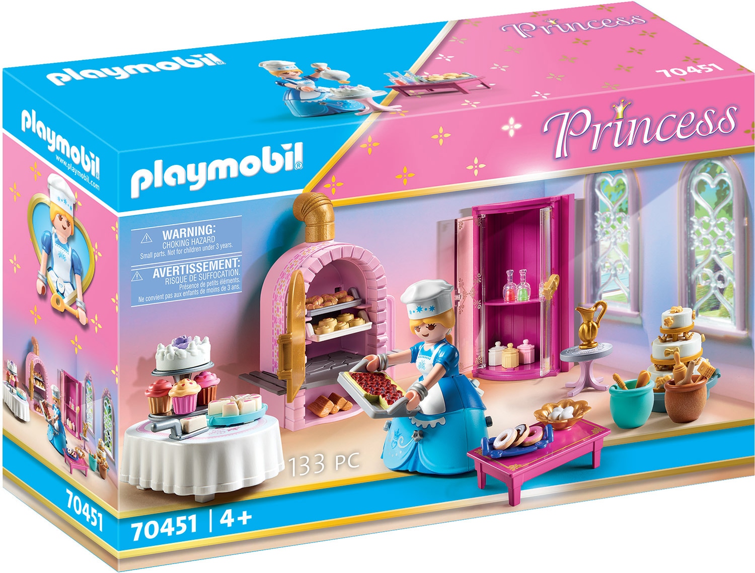 Playmobil® Konstruktions-Spielset »Schlosskonditorei (70451), Princess«, (133 St.), Made in Germany