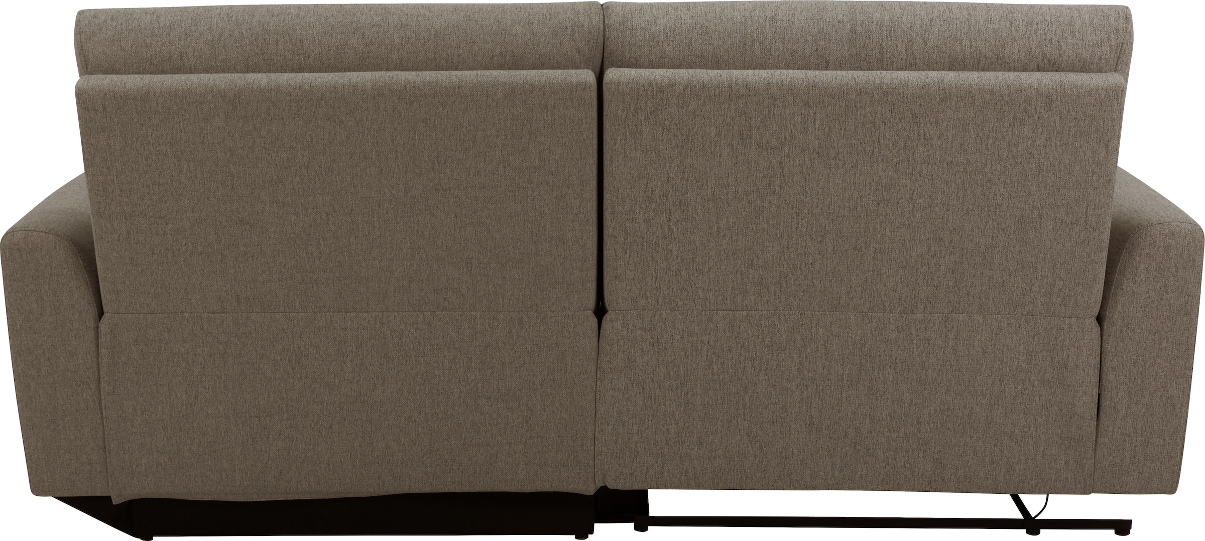 INOSIGN Ecksofa »JENNA, L-Form, 209cm, manuelle u. elektrische Funktion, mit USB A/C,«, Liegefunktion 105°-150°, Federkern, Struktur fein