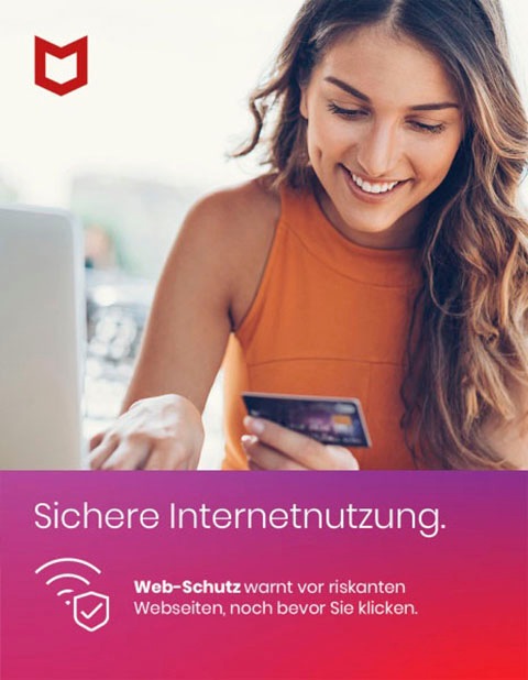 McAfee Virensoftware »McAfee Internet Security 1-Gerät (Code in a Box)«