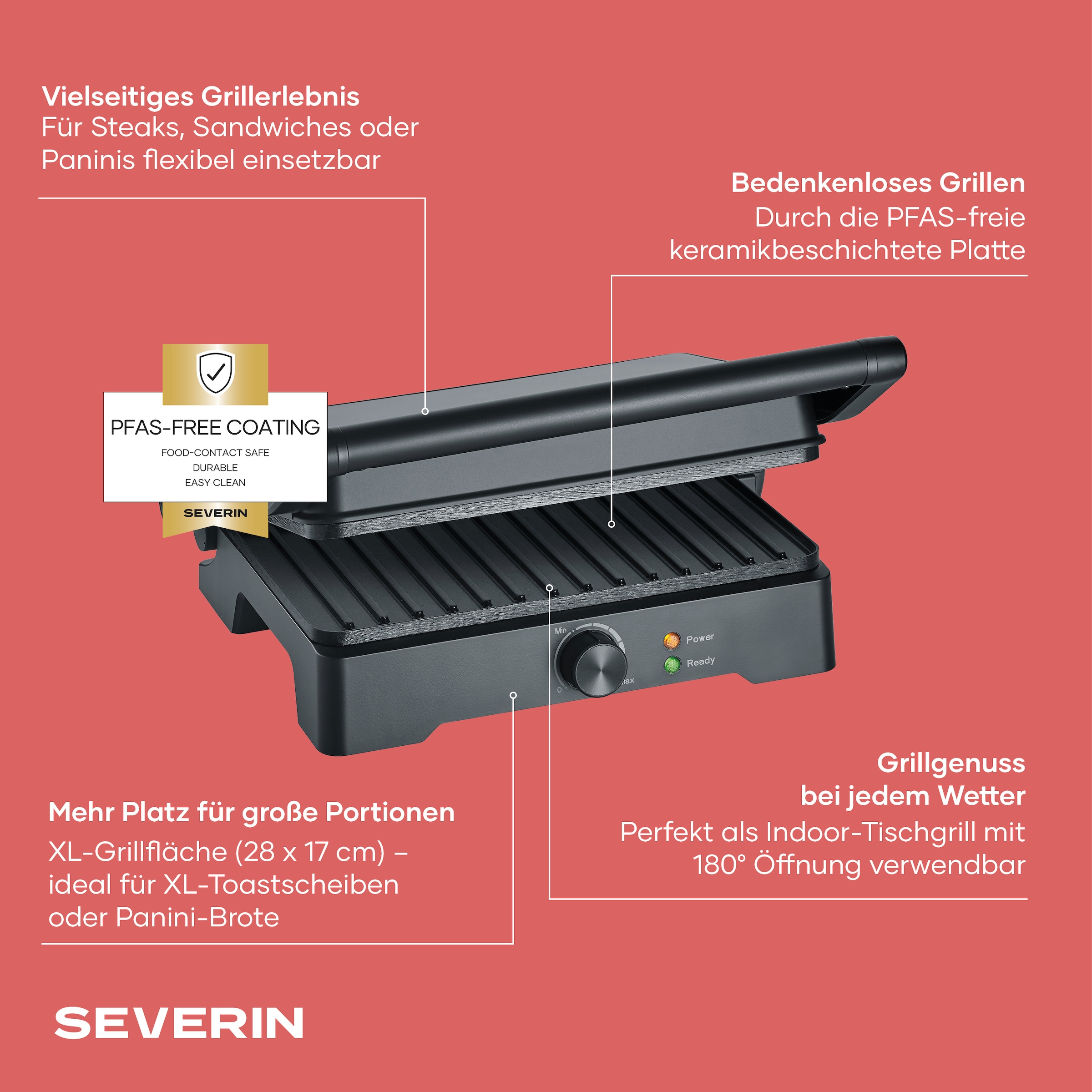 Severin Kontaktgrill »KG 2391« 1800 W