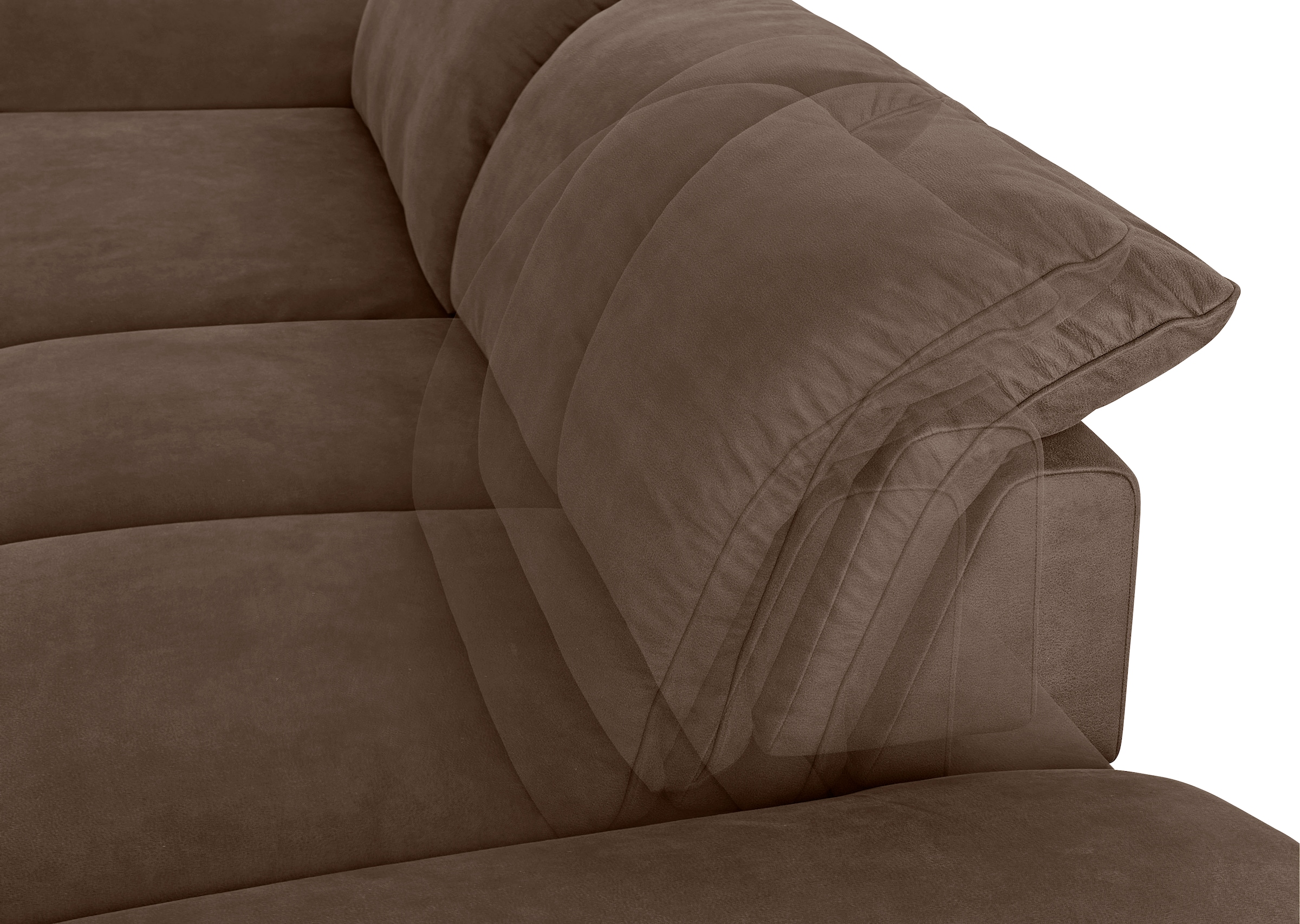 W.SCHILLIG Ecksofa »enjoy&MORE, Designsofa, elegant und bequem, L-Form«, Sitztiefenverstellung, Füße schwarz pulverbeschichtet, Breite 310 cm