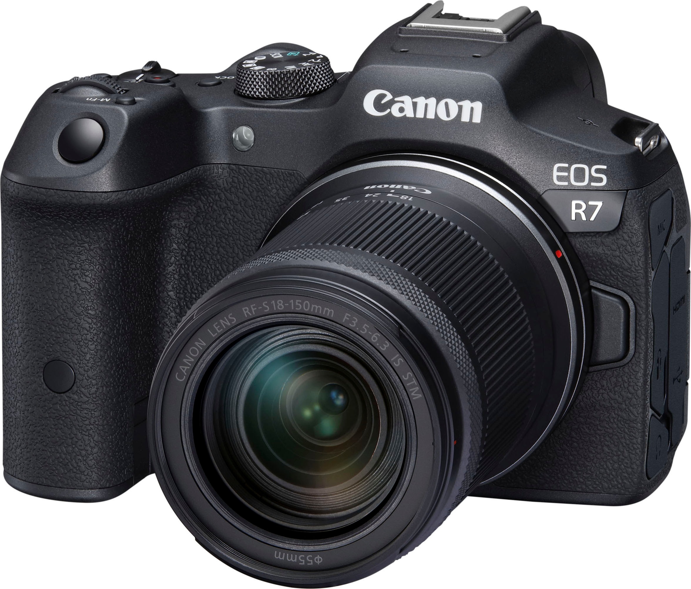 Canon Systemkamera »EOS R7 + RF-S 18-150mm F3.5-6.3 IS STM«, RF-S 18-150mm F3,5-6,3 IS STM, 34,4 MP, WLAN-Bluetooth