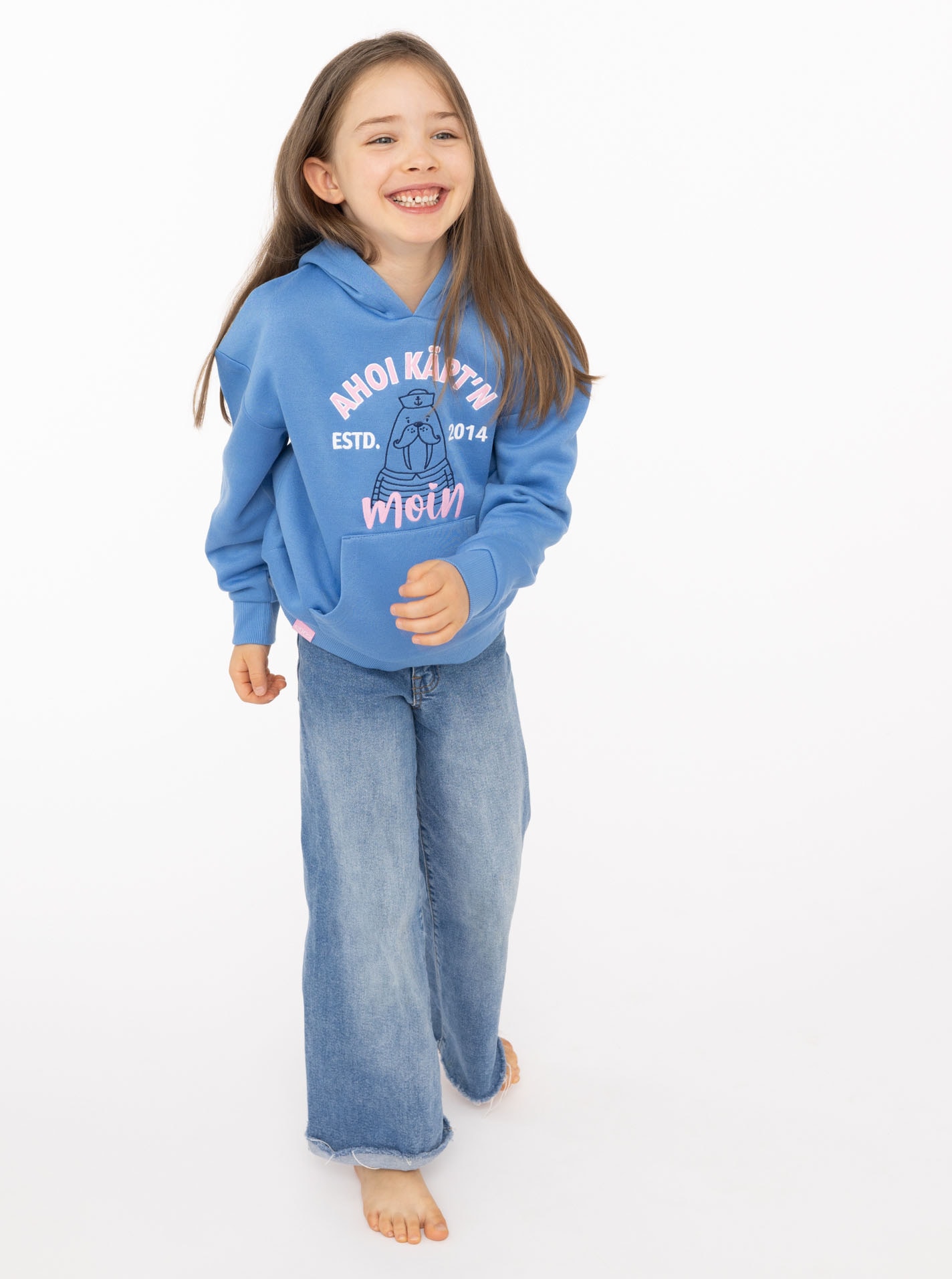Zwillingsherz Hoodie »"Ahoi Käpt´n"«, Mini-Me,mit süßem Seehund mit Kapitänsmütze und Schriftzug
