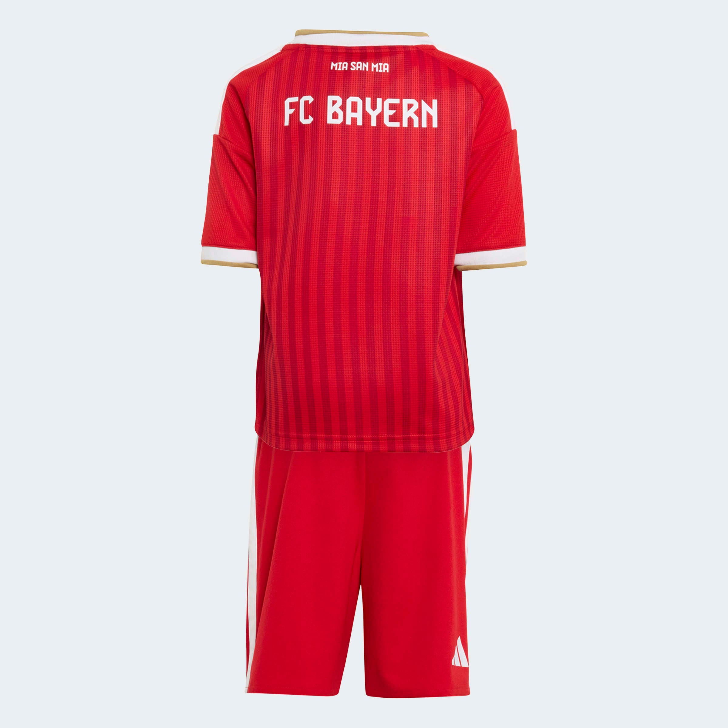 adidas Performance Trainingsanzug »FCB H MINI« 2 für junge Fußballfans, mit regulärem Schnitt, zweiteiliges Set