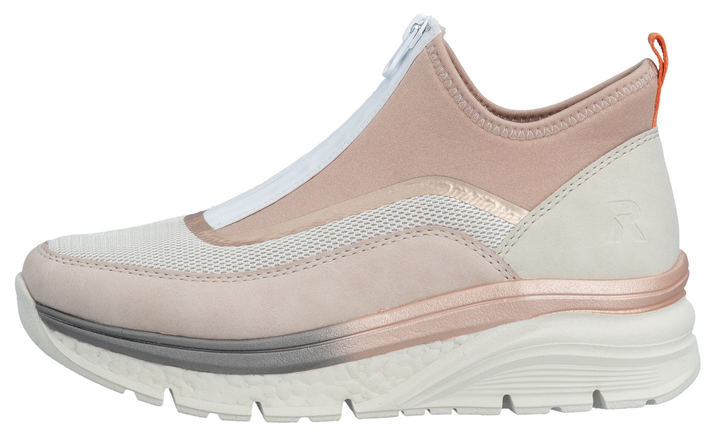 Rieker Schlupfboots  , Keilabsatz, Freizeitschuh, High Top-Sneaker, Reißverschluss