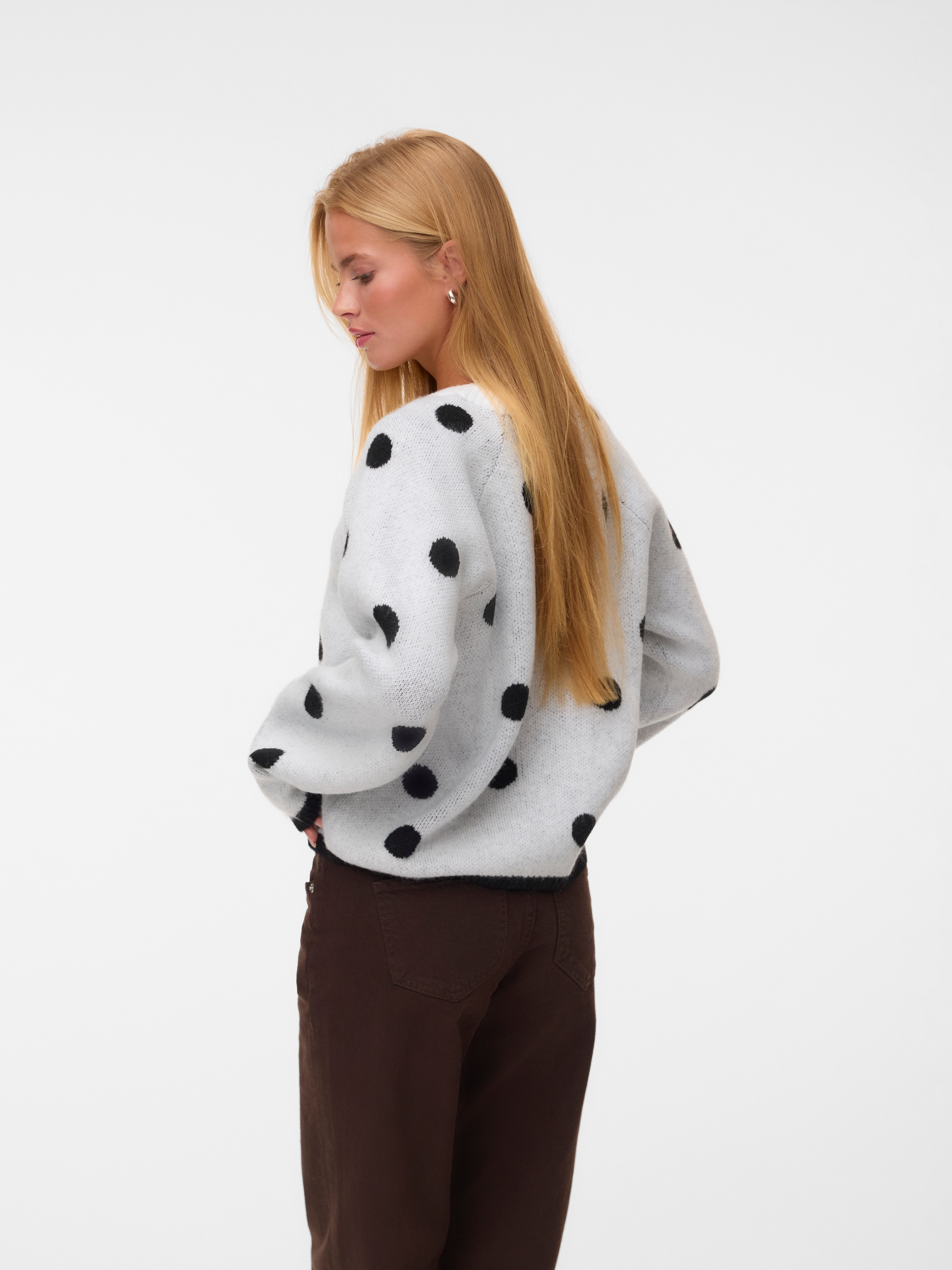 Vero Moda Rundhalspullover »VMLIV LS KNIT EXP EXP« Kunstfaser