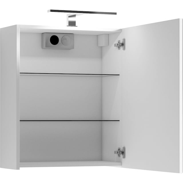 byLIVING Spiegelschrank »Spree«, Breite 50 cm, 1-türig, mit LED Beleuchtung  und Schalter-/Steckdosenbox online kaufen | mit 3 Jahren XXL Garantie