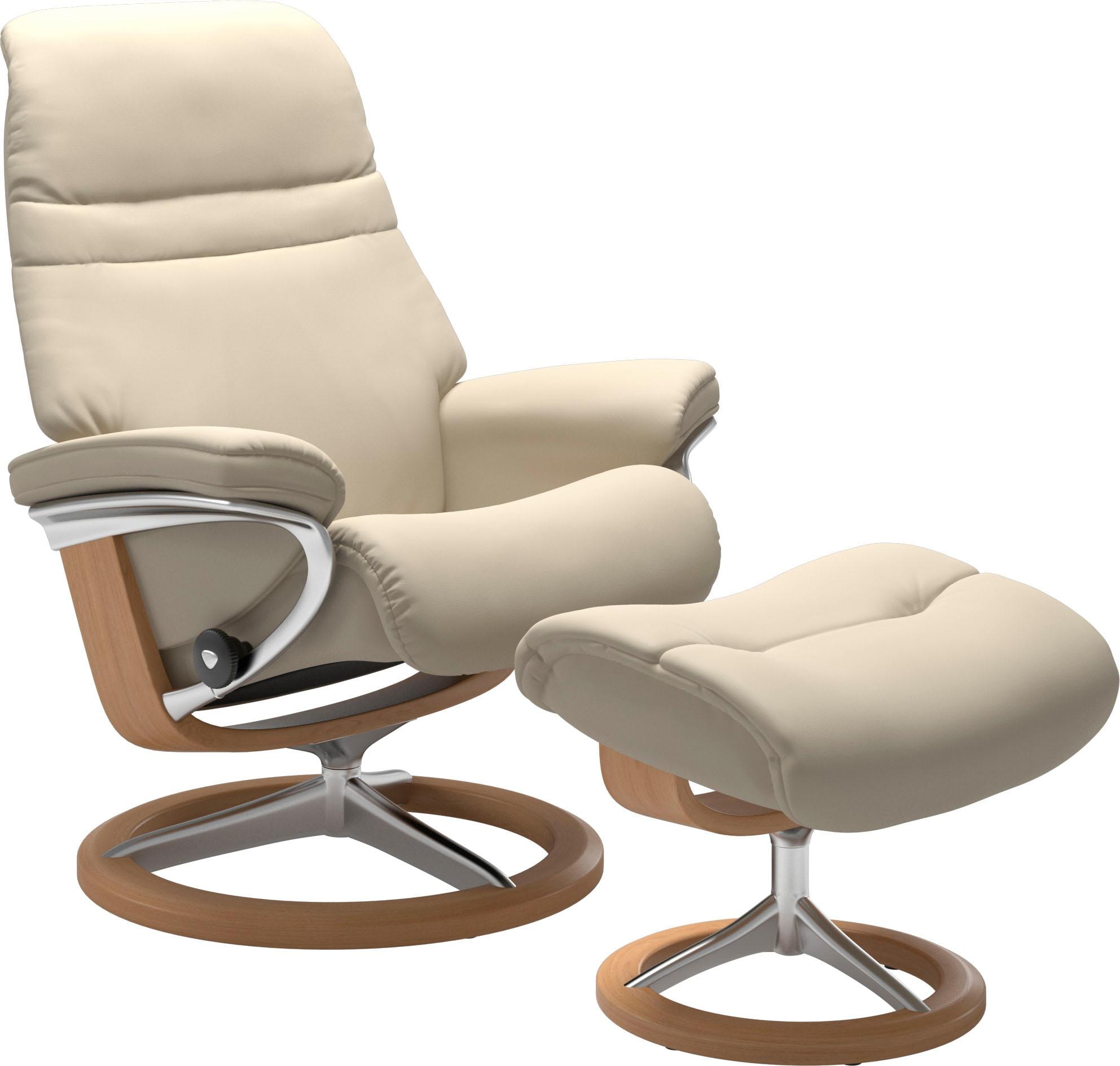 Eiche L, Stressless® Rechnung auf Base, bestellen »Sunrise«, Signature Größe Relaxsessel mit mit Hocker), Relaxsessel (Set, Gestell