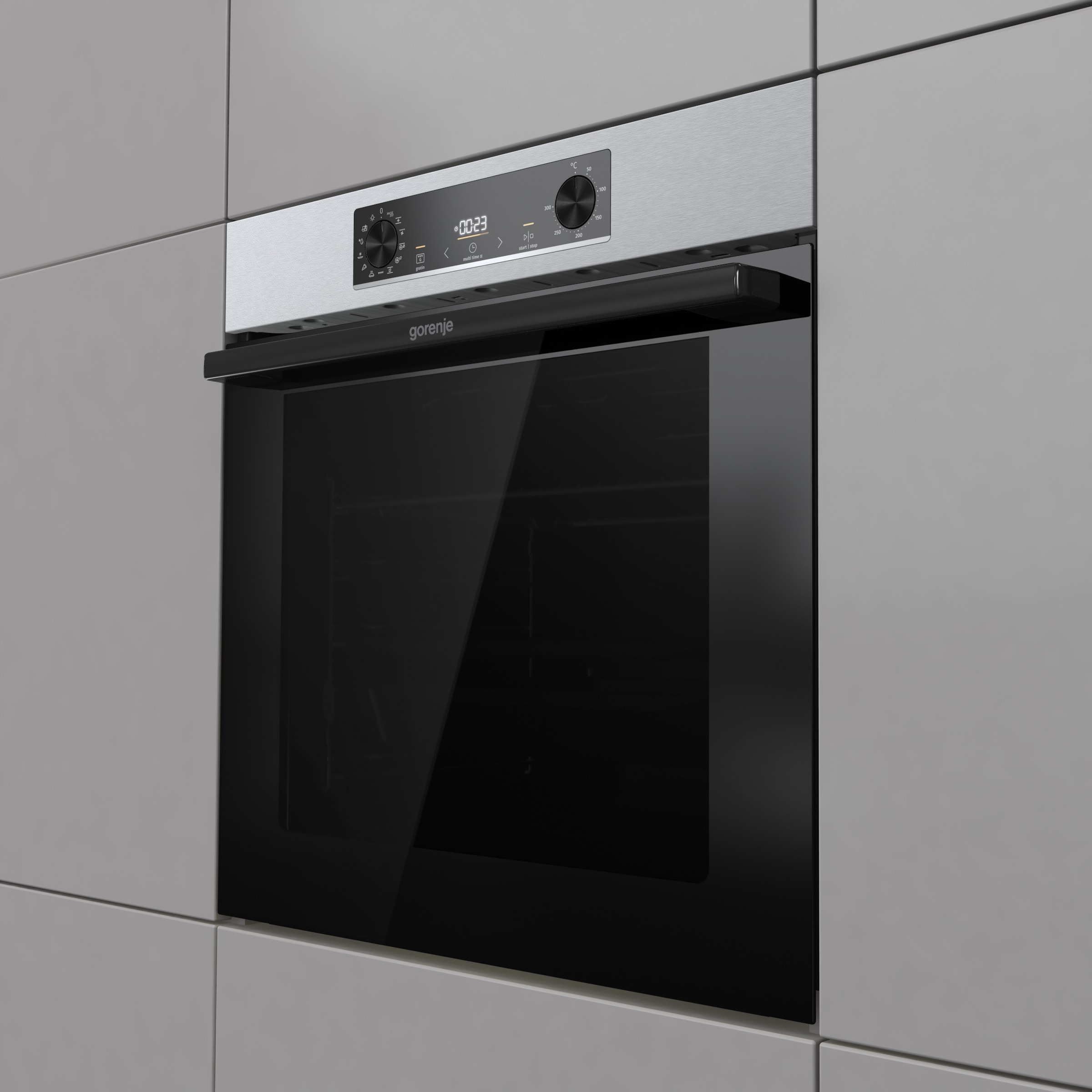 GORENJE Backofen-Set »BOSB737OTX« mit 1-fach-Teleskopauszug Aqua Clean Pizzafunktion mit 300 °C – perfekt für Pizza, Focaccia und mehr!