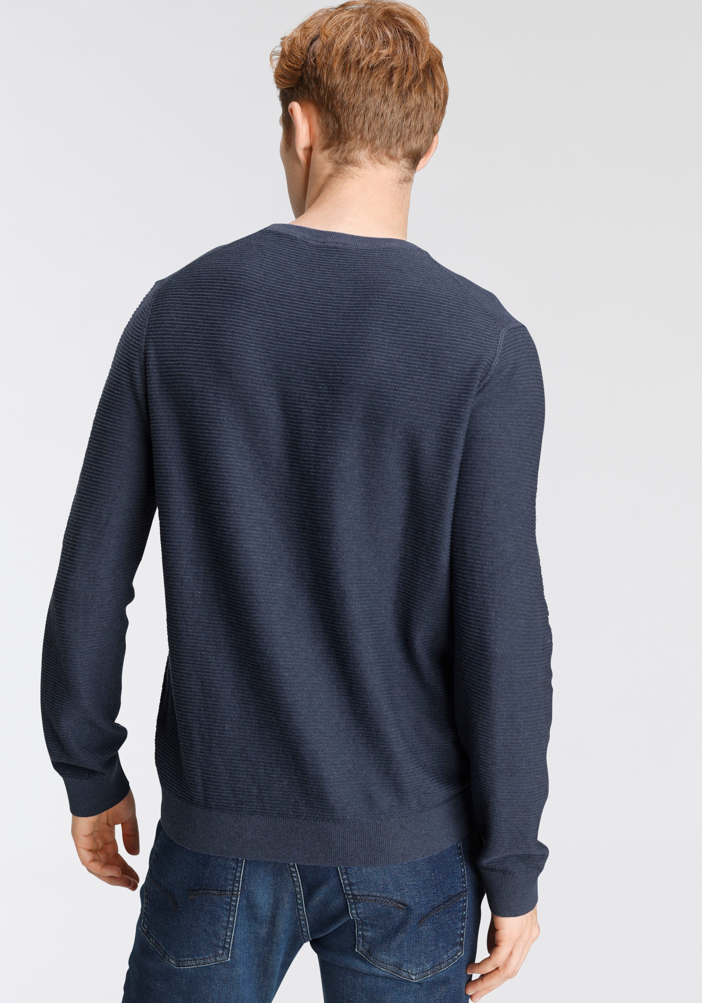 OLYMP Rundhalspullover »OLYMP Strick Casual«
