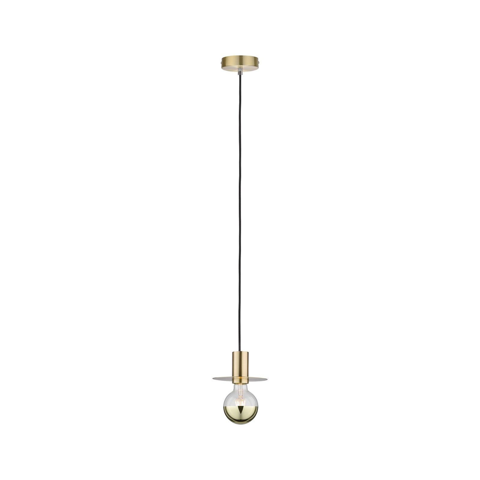 Paulmann Pendelleuchte »Neordic Stian max. 1x60W Messing gebürstet 230V Metall«, 1 flammig, Leuchtmittel E27 | ohne Leuchtmittel, E27